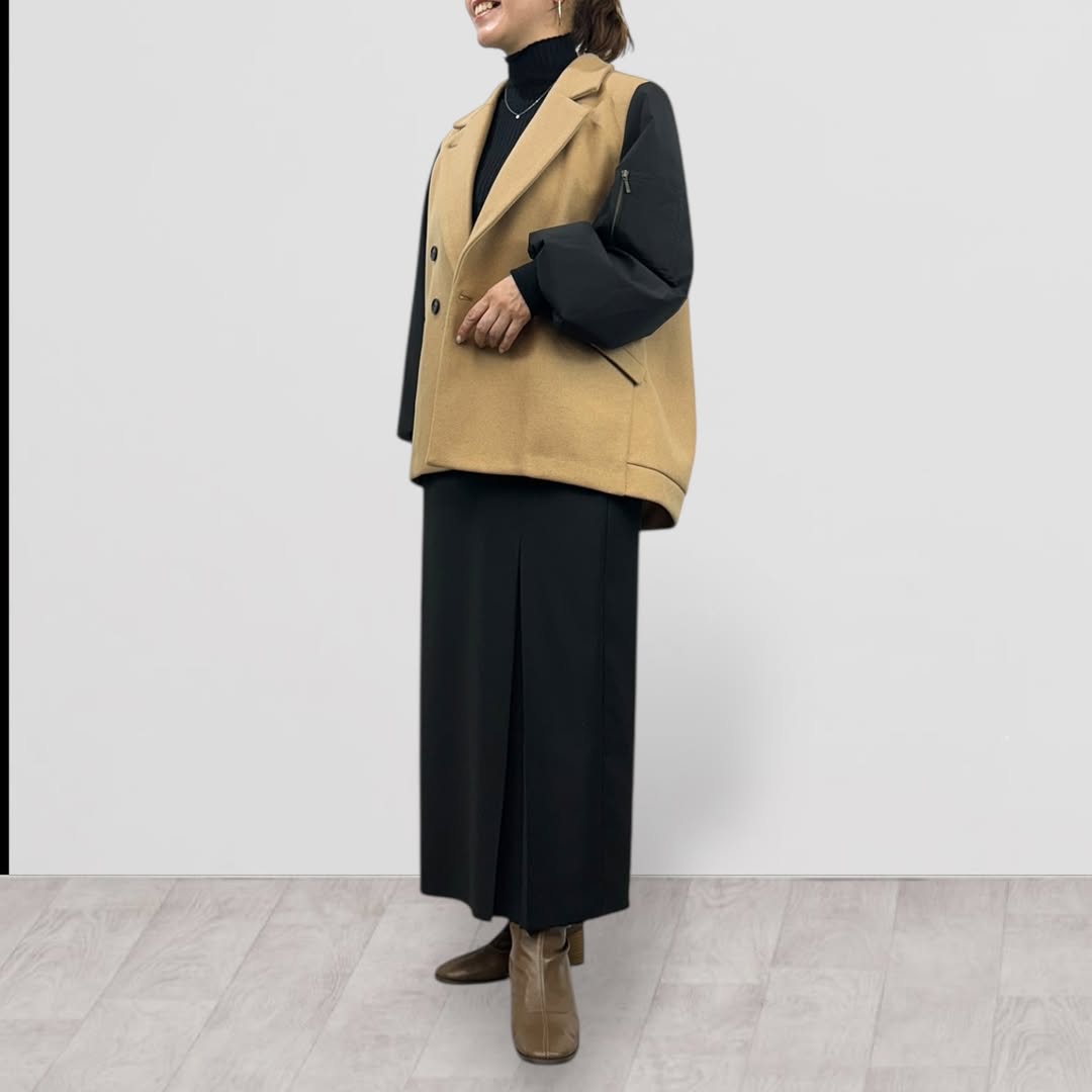 【QTUME】エアニーウール×ソロテックスMA-Pコート/550-24580