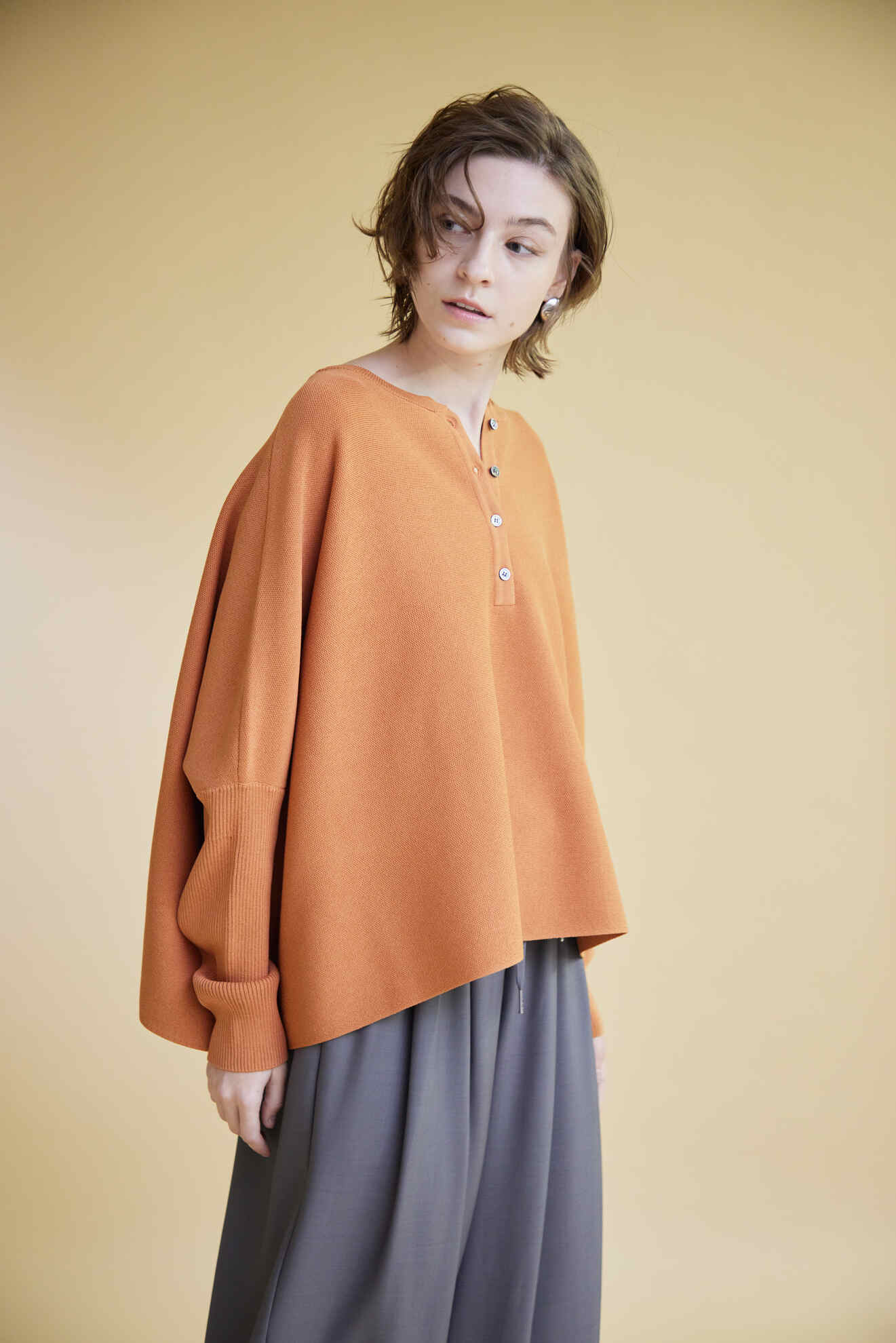 【SUGAR ROSE】ポンチョヘンリーニット/246005