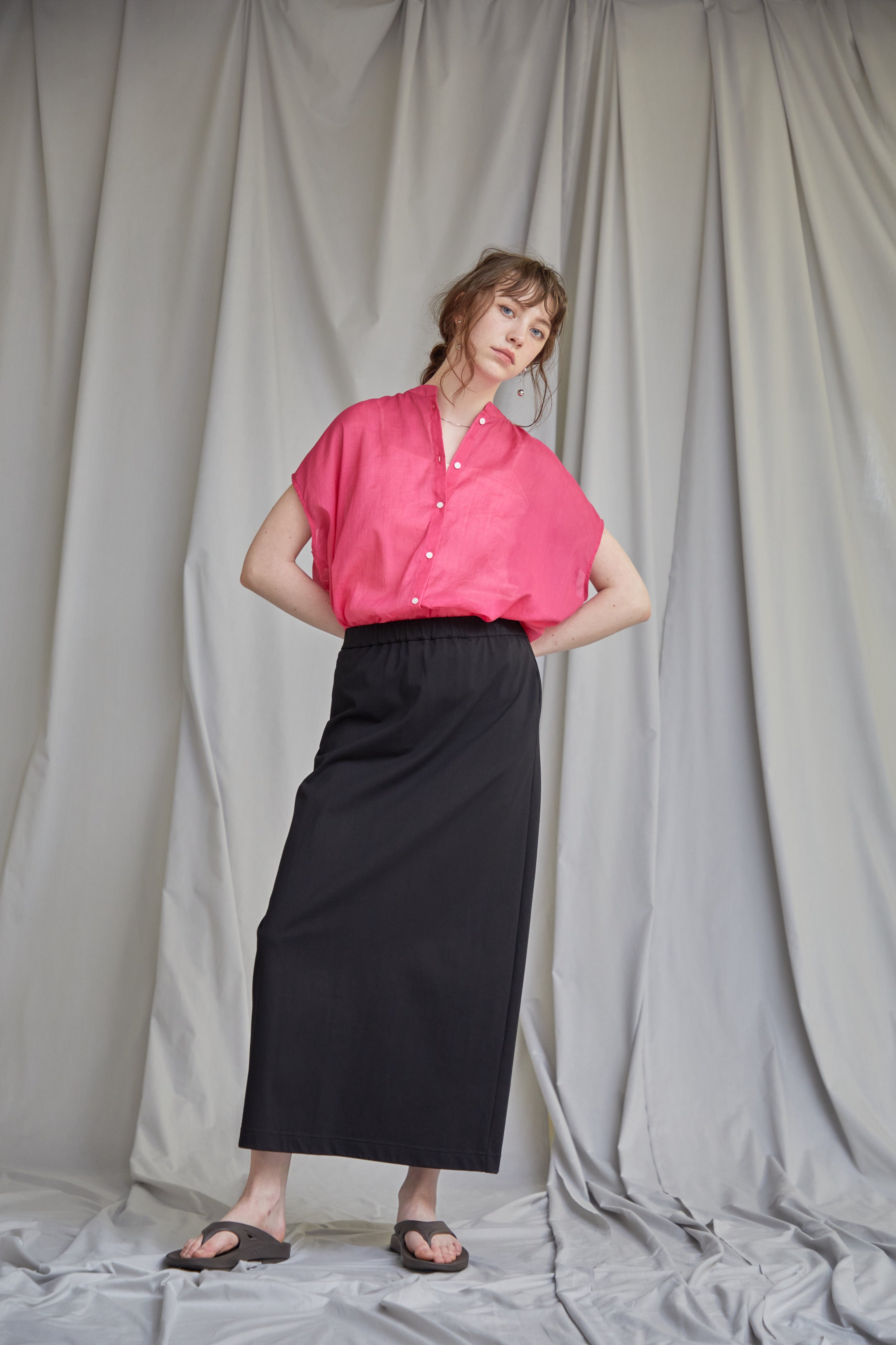 【SUGAR ROSE】ストレッチカットソータイトスカート/253332