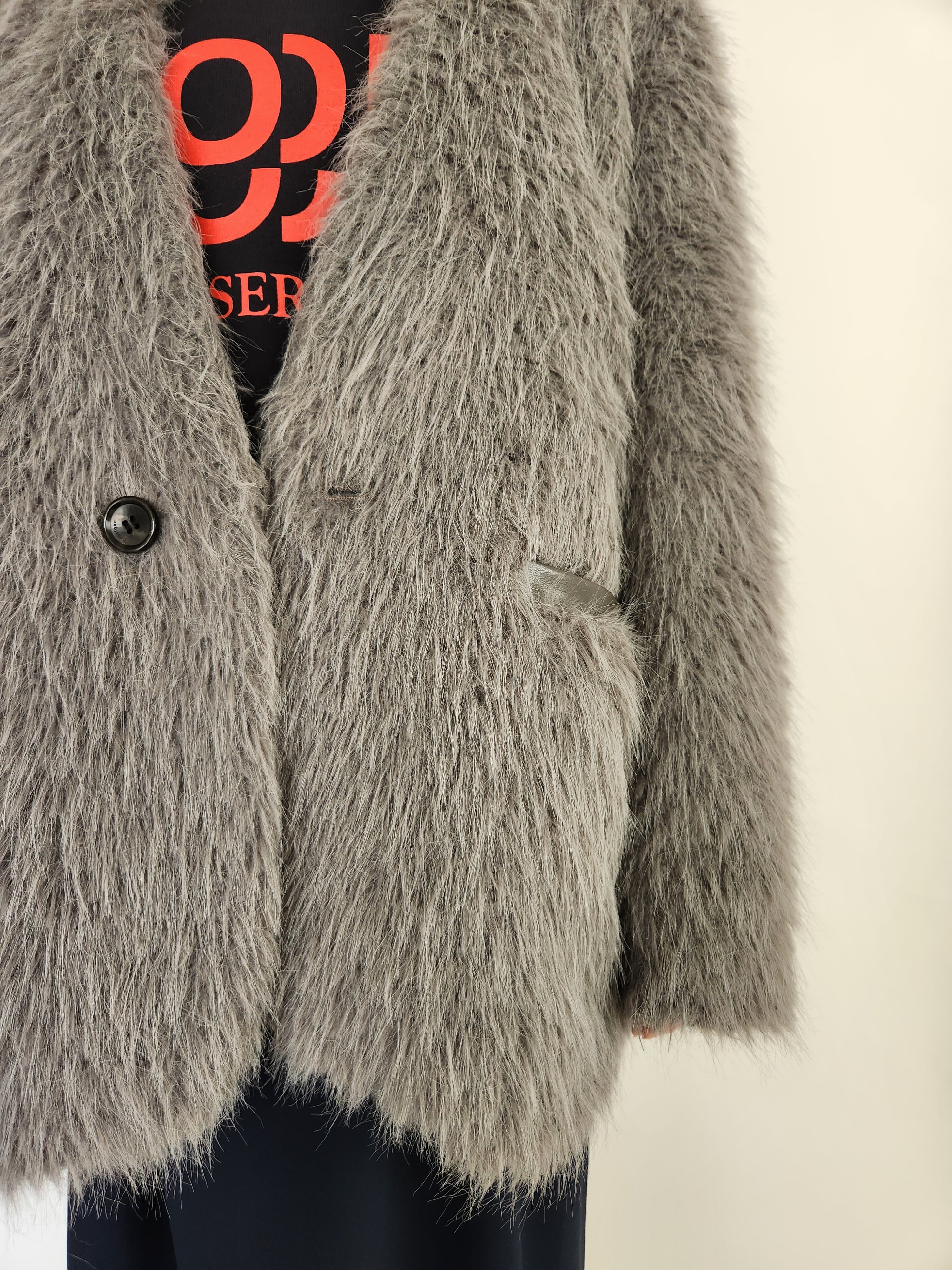 【Ordinary】シャギーカラーレスオーバージャケット/BO25-202J