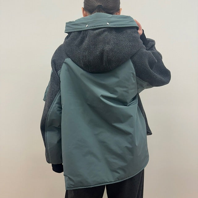 【C'EST MOI】ヘリンボーン×タフタブルゾン/20256566