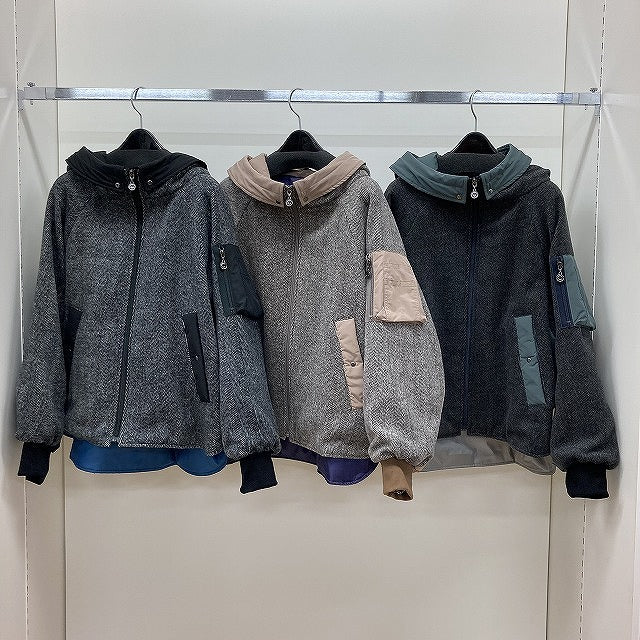 【C'EST MOI】ヘリンボーン×タフタブルゾン/20256566