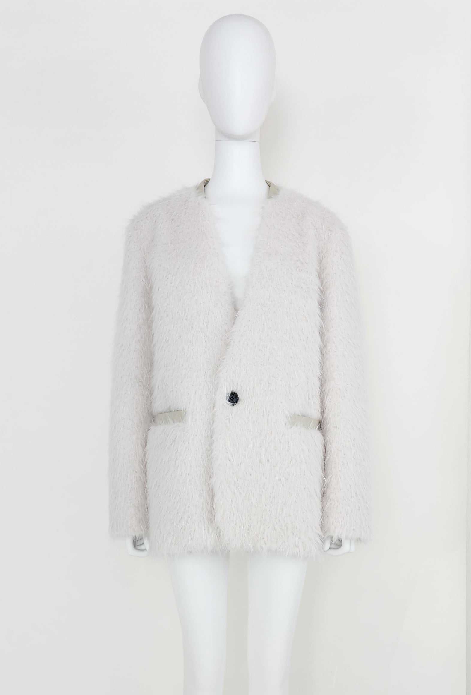 【Ordinary】シャギーカラーレスオーバージャケット/BO25-202J