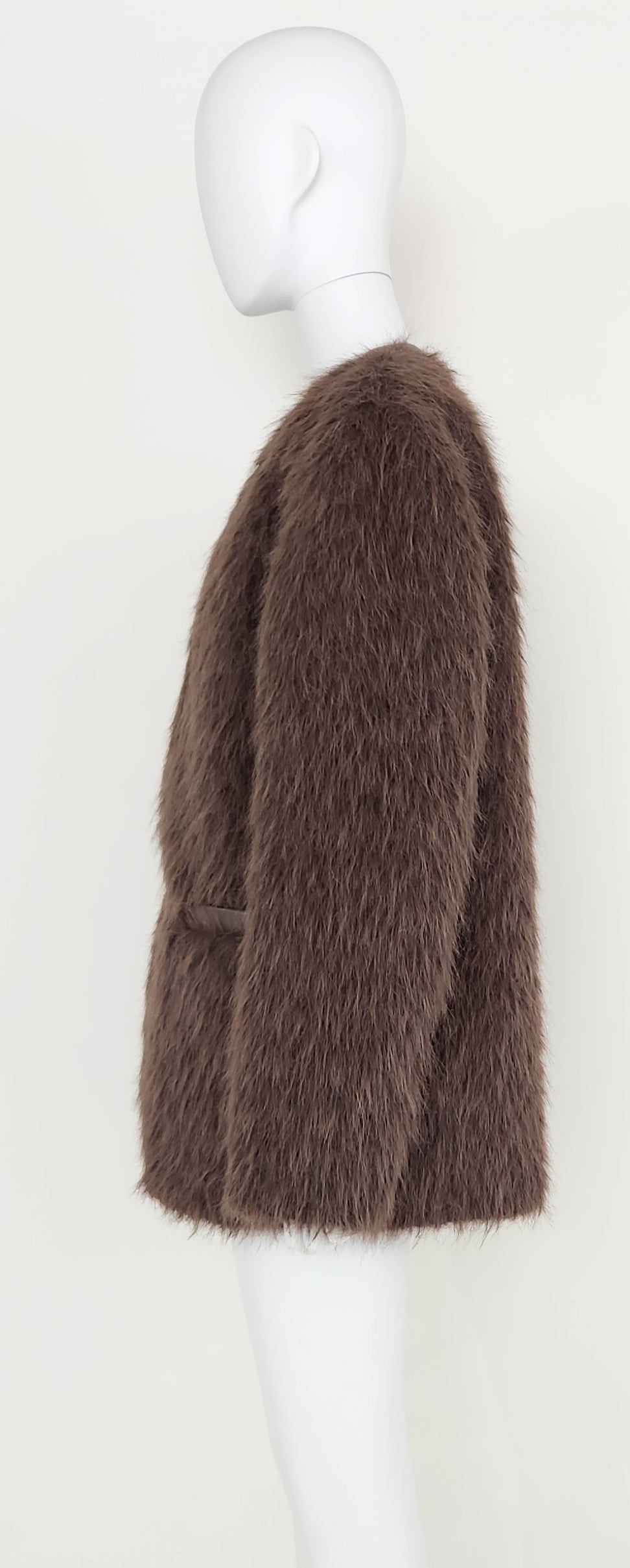 【Ordinary】シャギーカラーレスオーバージャケット/BO25-202J