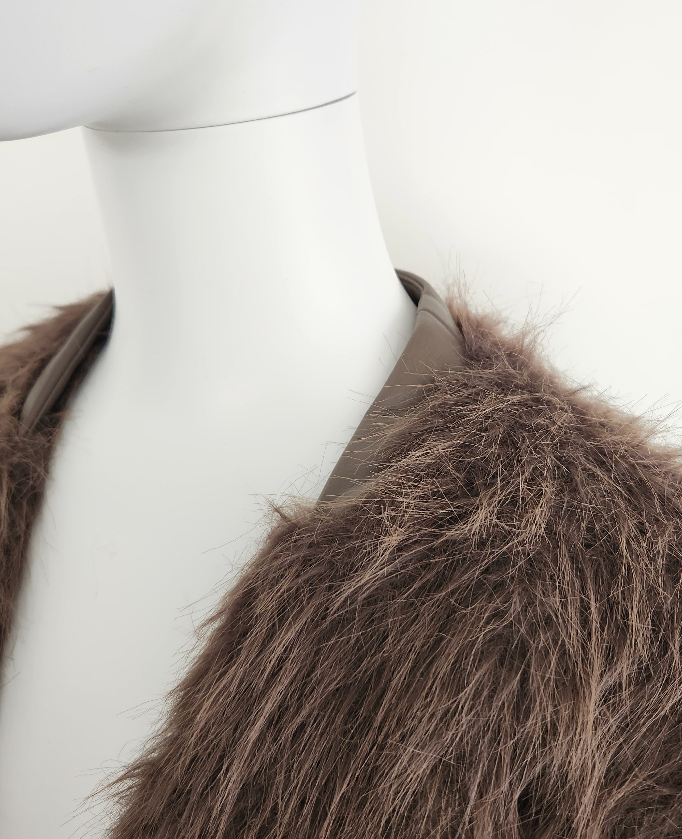 【Ordinary】シャギーカラーレスオーバージャケット/BO25-202J