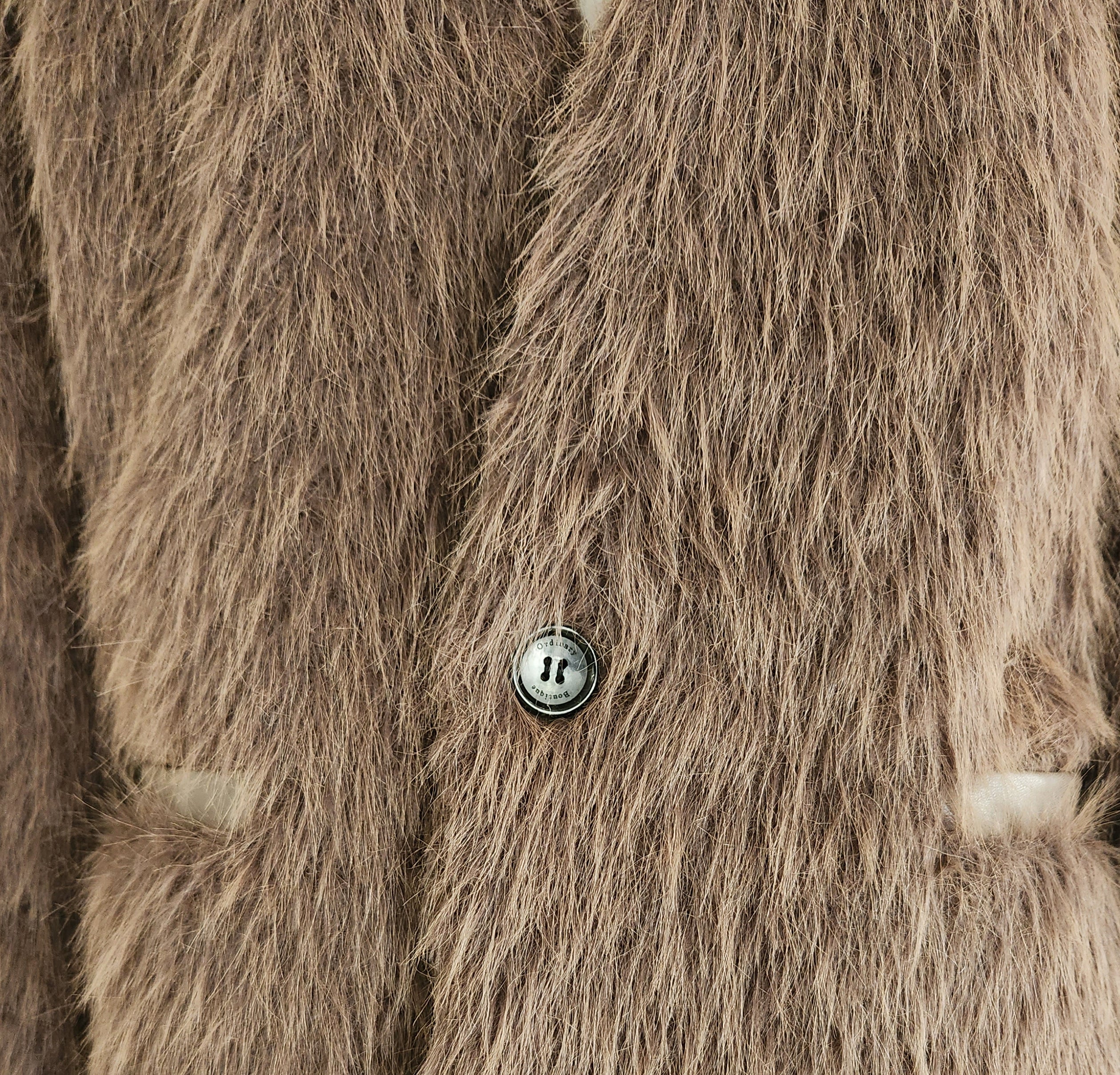 【Ordinary】シャギーカラーレスオーバージャケット/BO25-202J