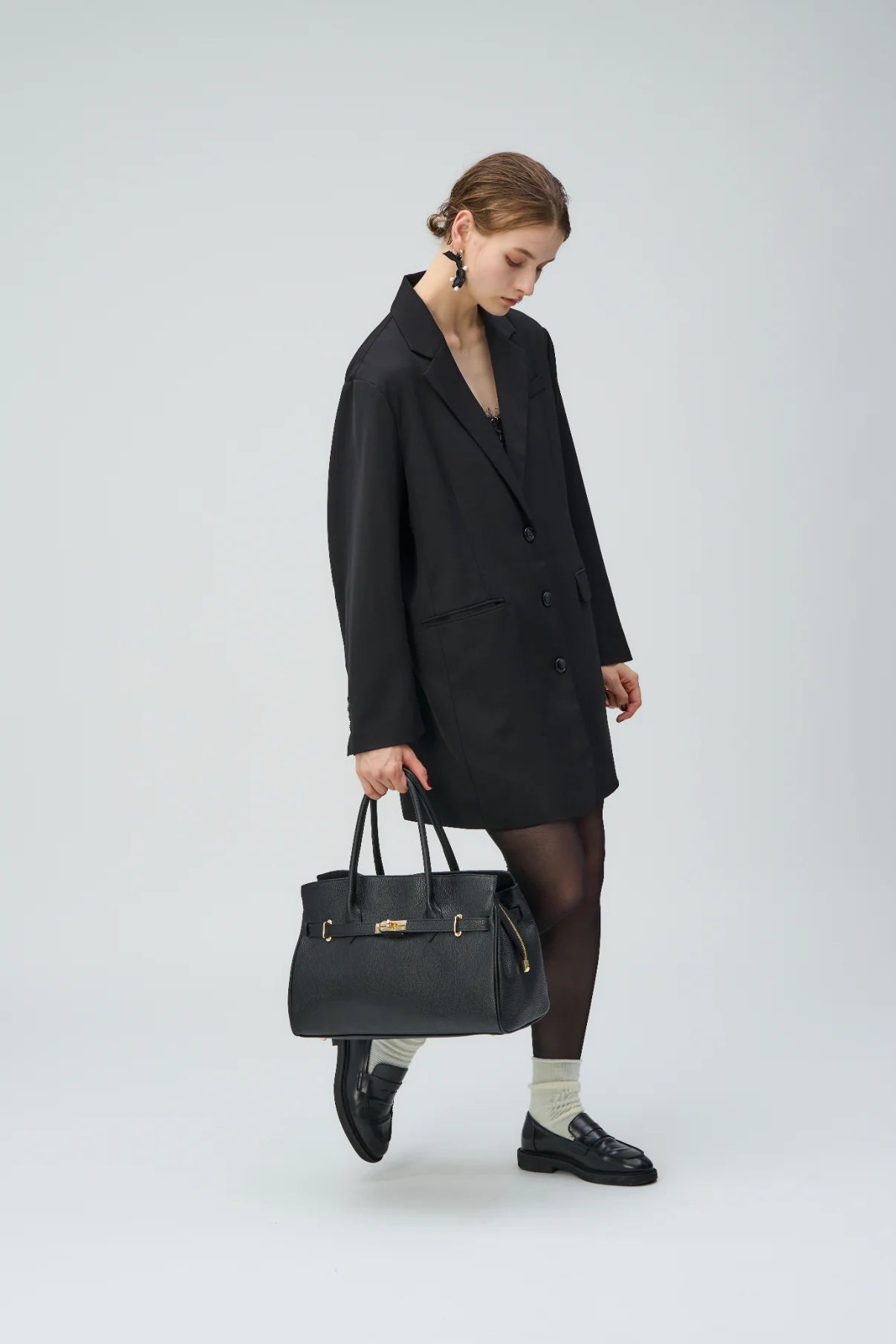 【MILLELA FIRENZE】金具付きレザートートバッグ/10280522