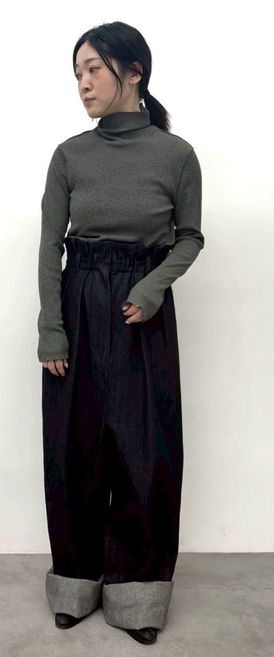 【CLOCHE】杢シアーハイネックT/550-85020