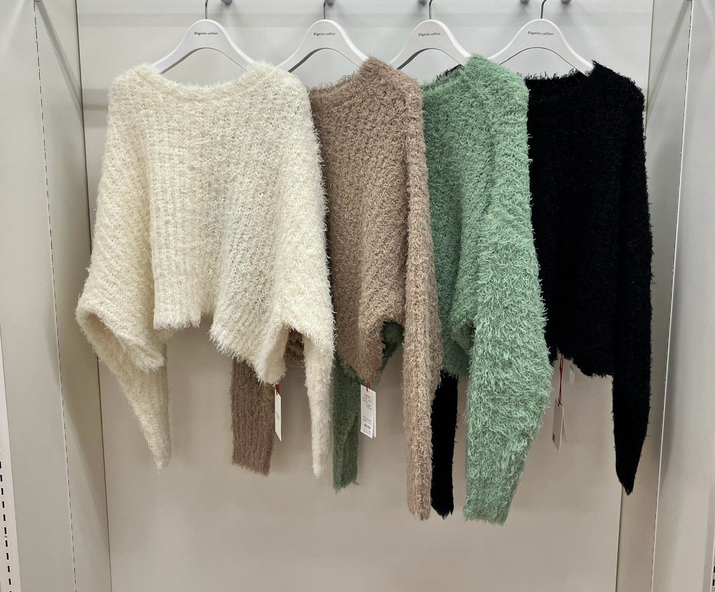 【Dignite Collier】変形フェザーニットプルオーバー/80256351