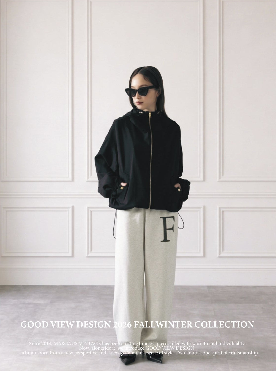 【GOOD VIEW DESIGN】Fロゴ裏毛パンツ/GVD PT-26026