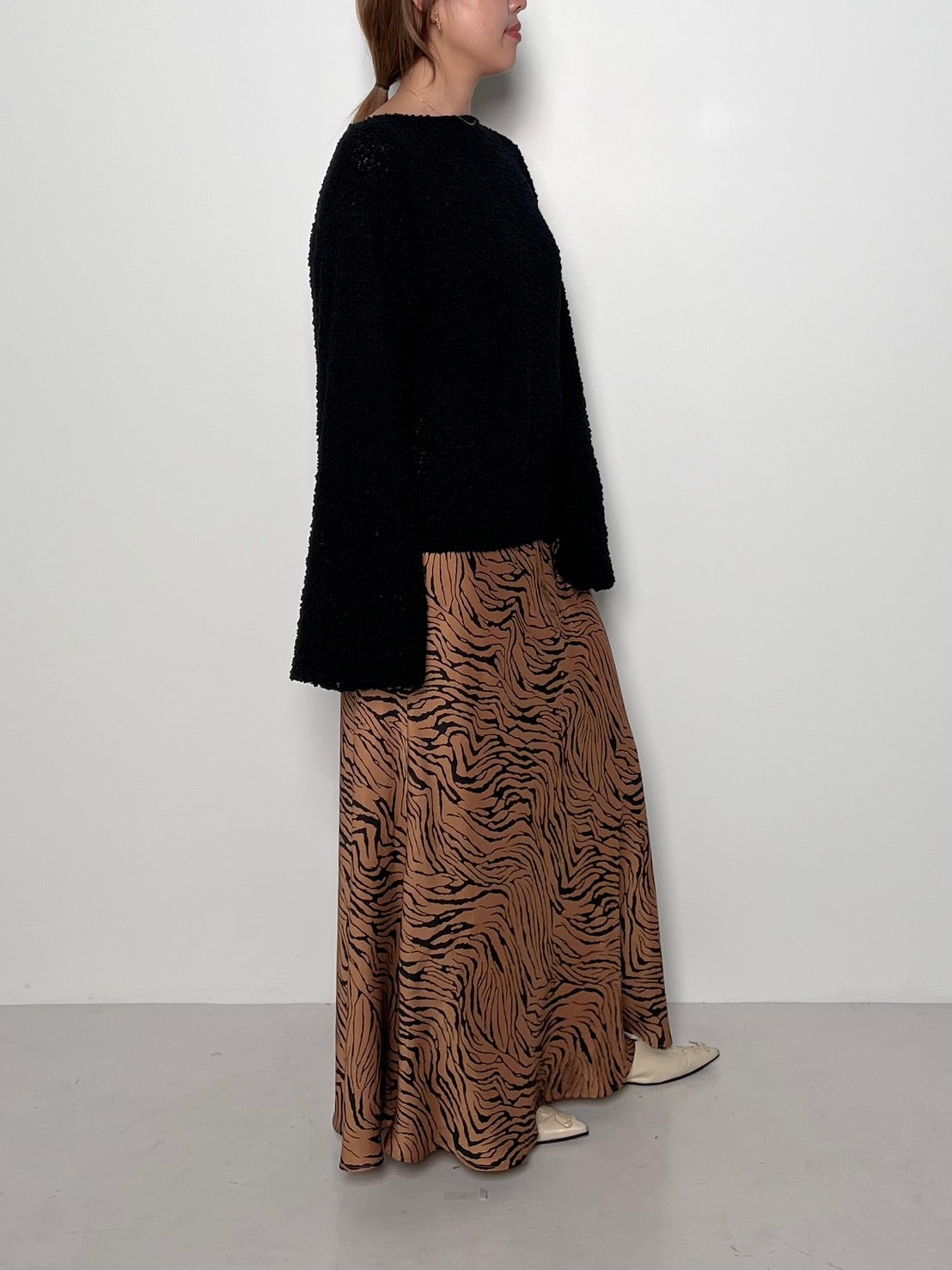 【CHIGNON】ゼブラバイアススカート/2754-044MK