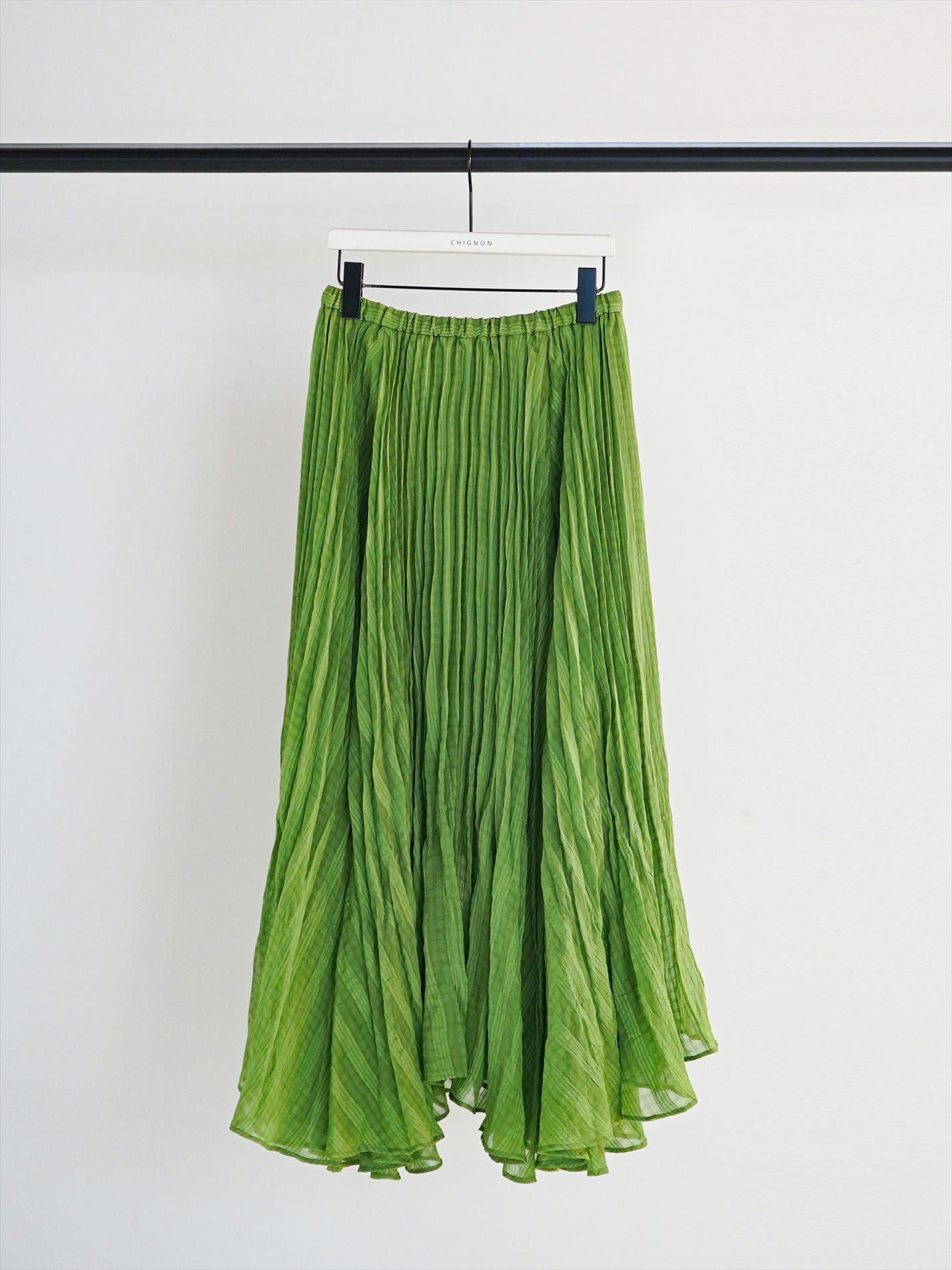 【CHIGNON】シアーチェックプリーツスカート/2961-029MK