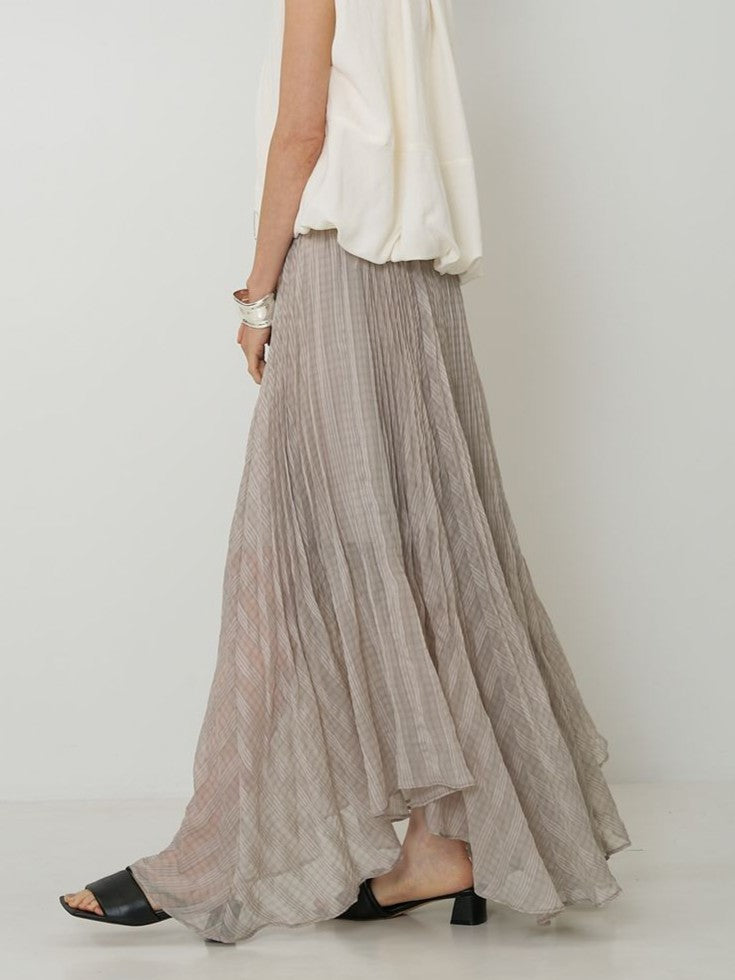 【CHIGNON】シアーチェックプリーツスカート/2961-029MK