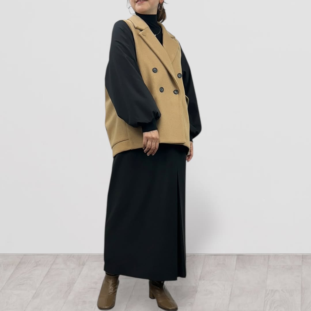 【QTUME】エアニーウール×ソロテックスMA-Pコート/550-24580