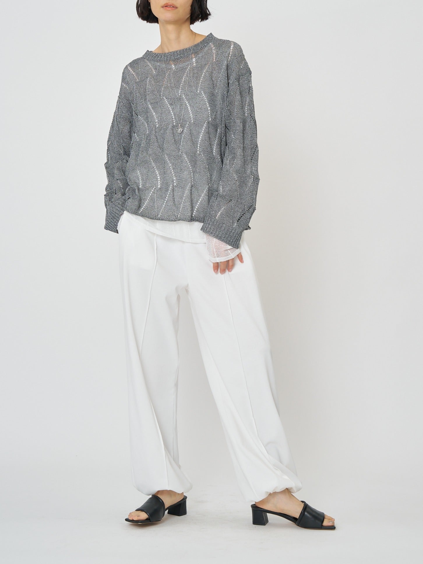 【CHIGNON】度詰天竺イージーパンツ/3261-016KK