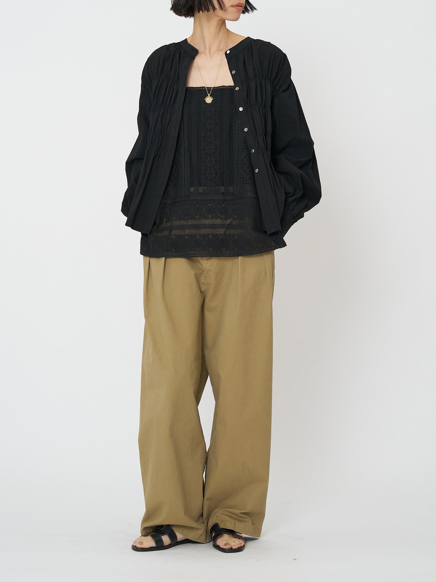 【CHIGNON】ウォッシュドチノパンツ/3261-045BT