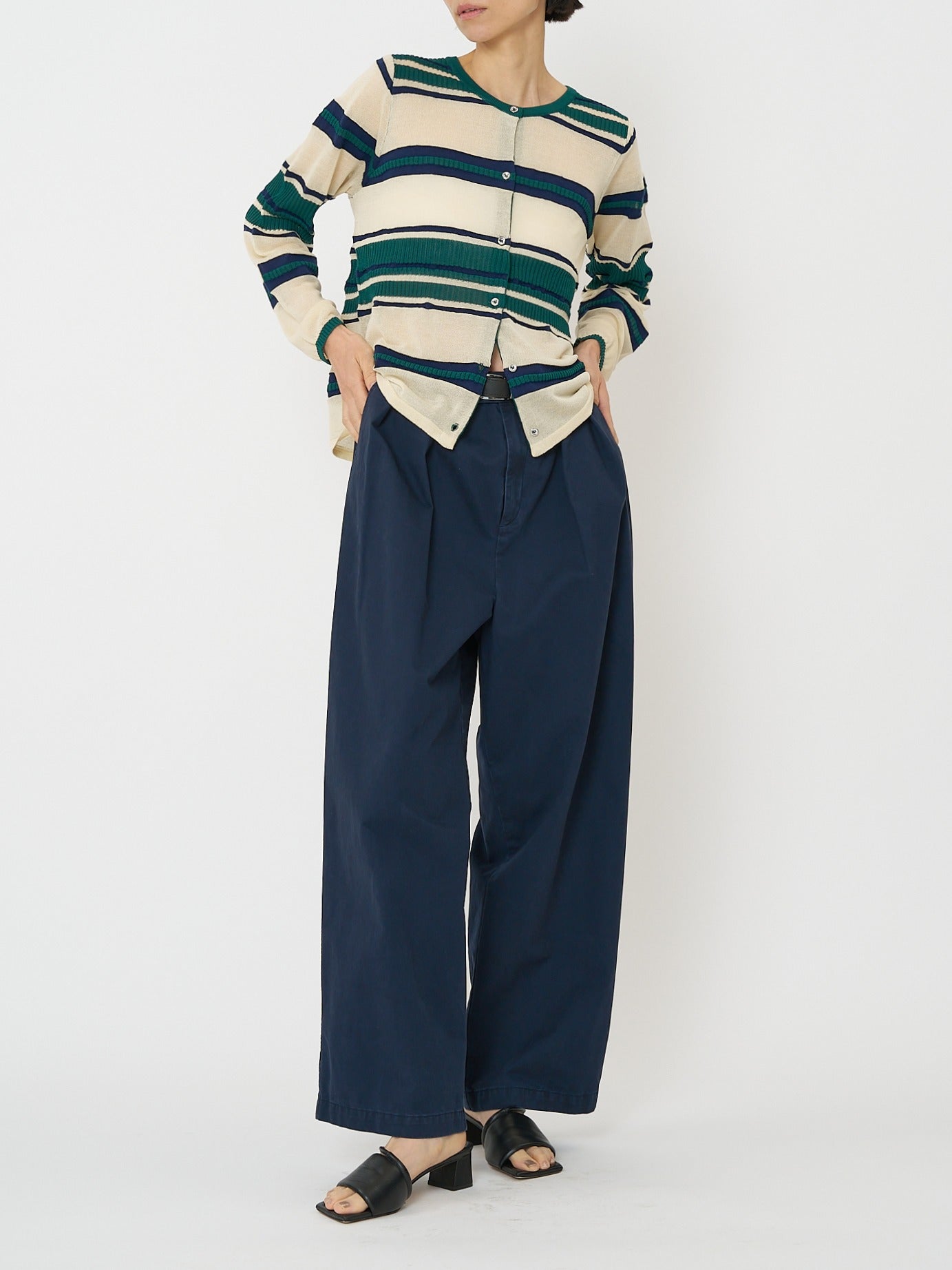 【CHIGNON】ウォッシュドチノパンツ/3261-045BT