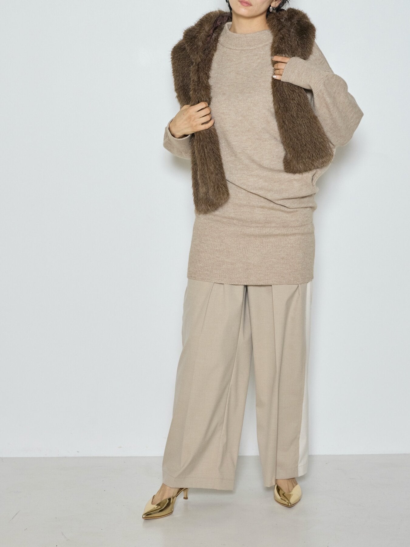 【CHIGNON】カットオフライン2タックスラックス/3265-309KK