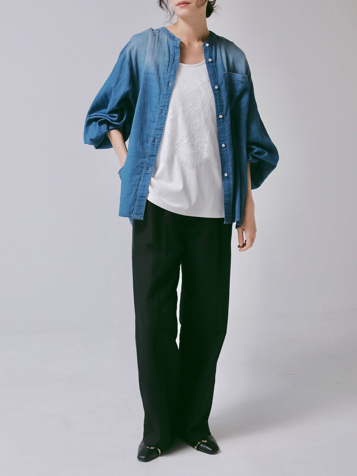 【CHIGNON】ドットジャカードタックパンツ/3266-612BZ