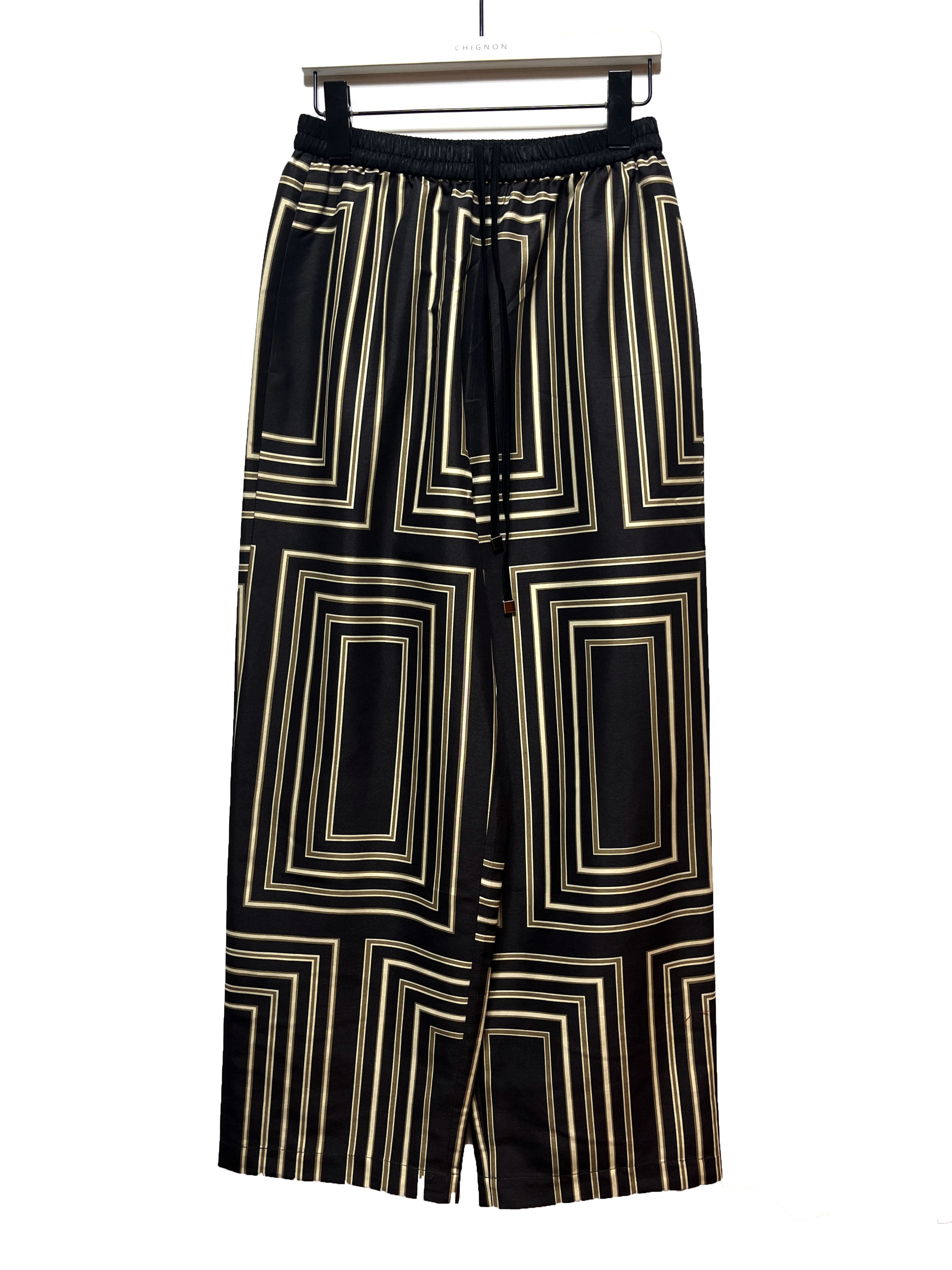 【CHIGNON】オリジナルスクエアパネル柄パンツ/3454-026MK