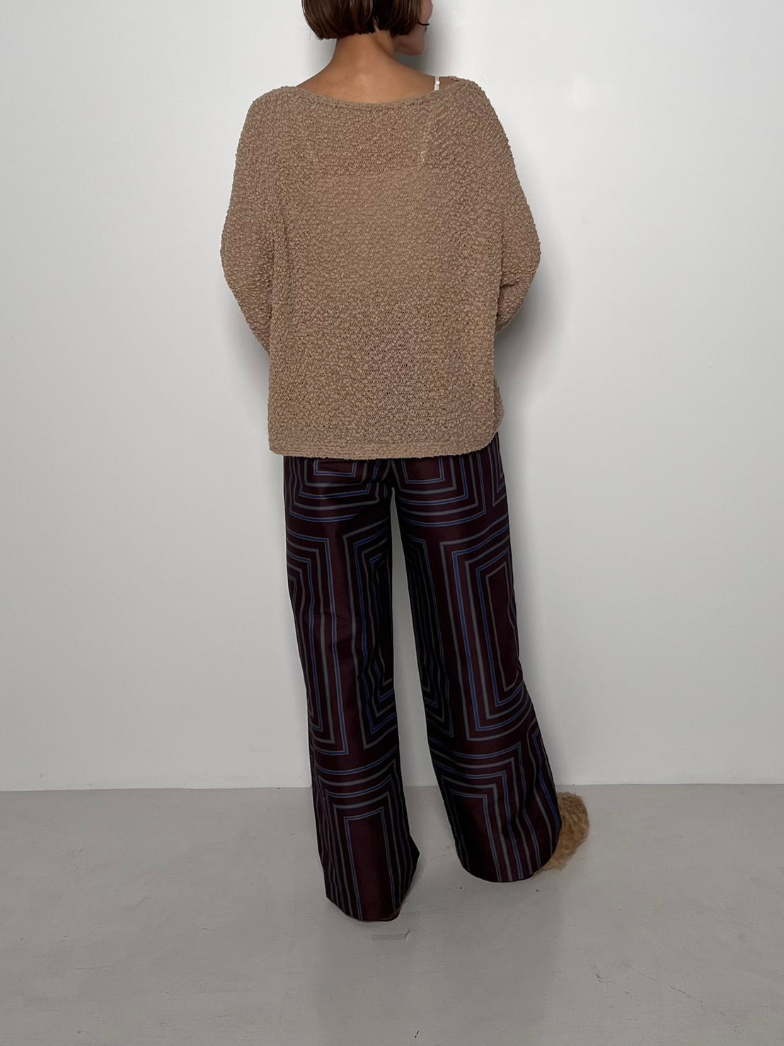 【CHIGNON】オリジナルスクエアパネル柄パンツ/3454-026MK