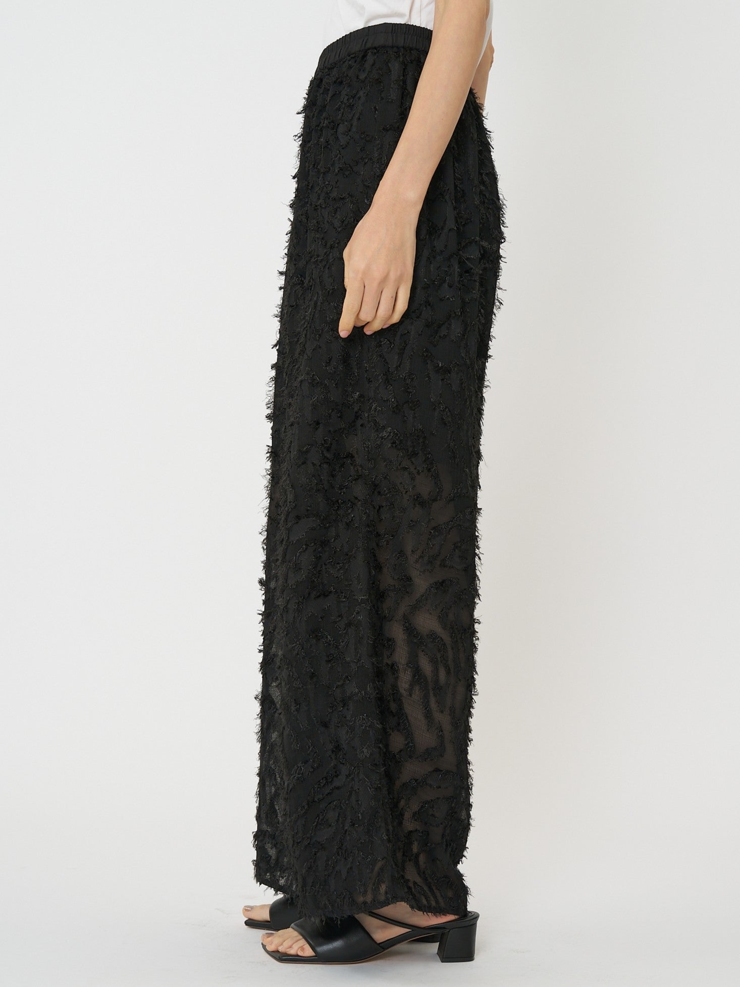 【CHIGNON】メッシュジャガードパンツ/3561-010KK