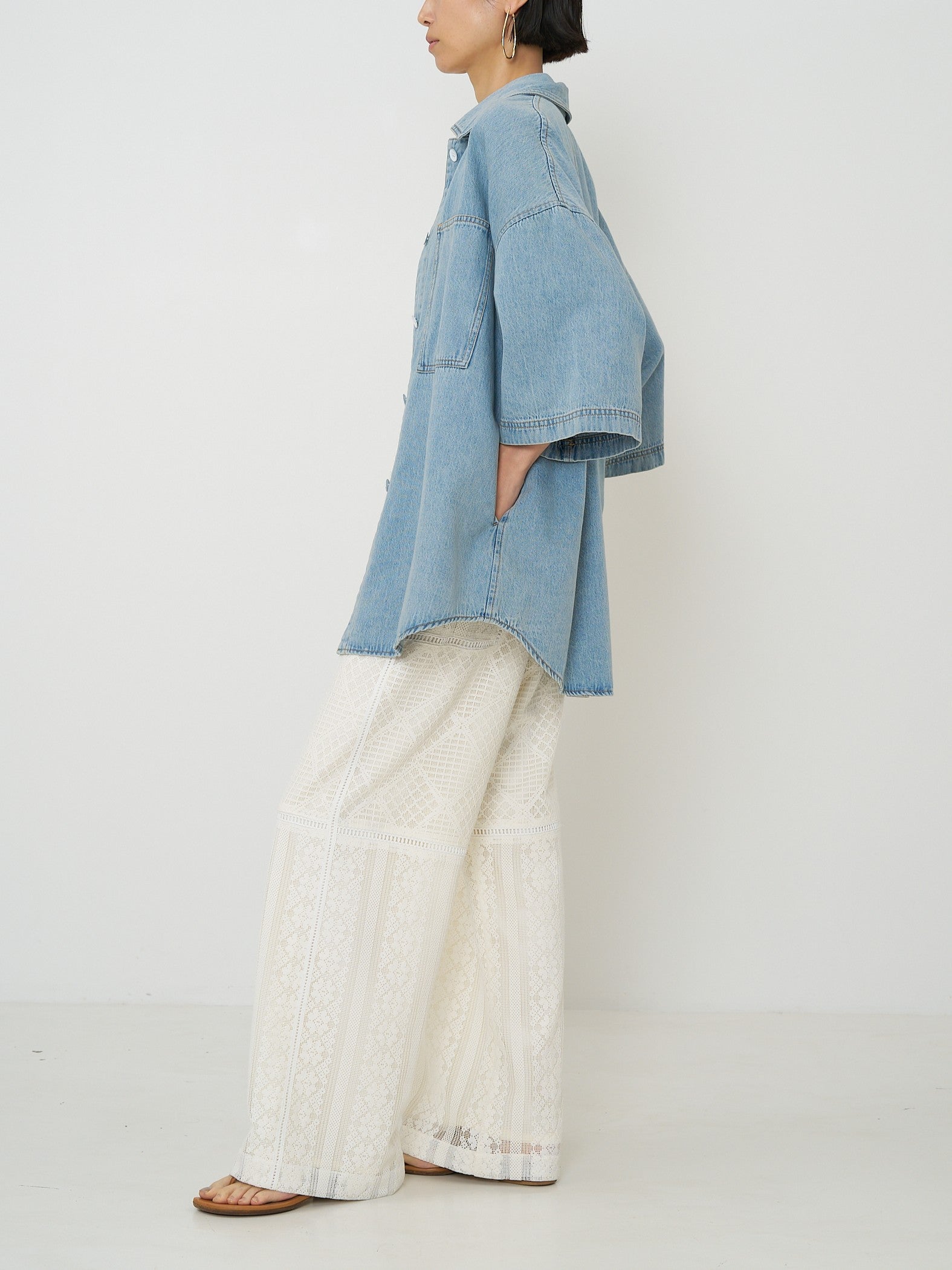 【CHIGNON】パッチワークレースパンツ/3561-051BZ