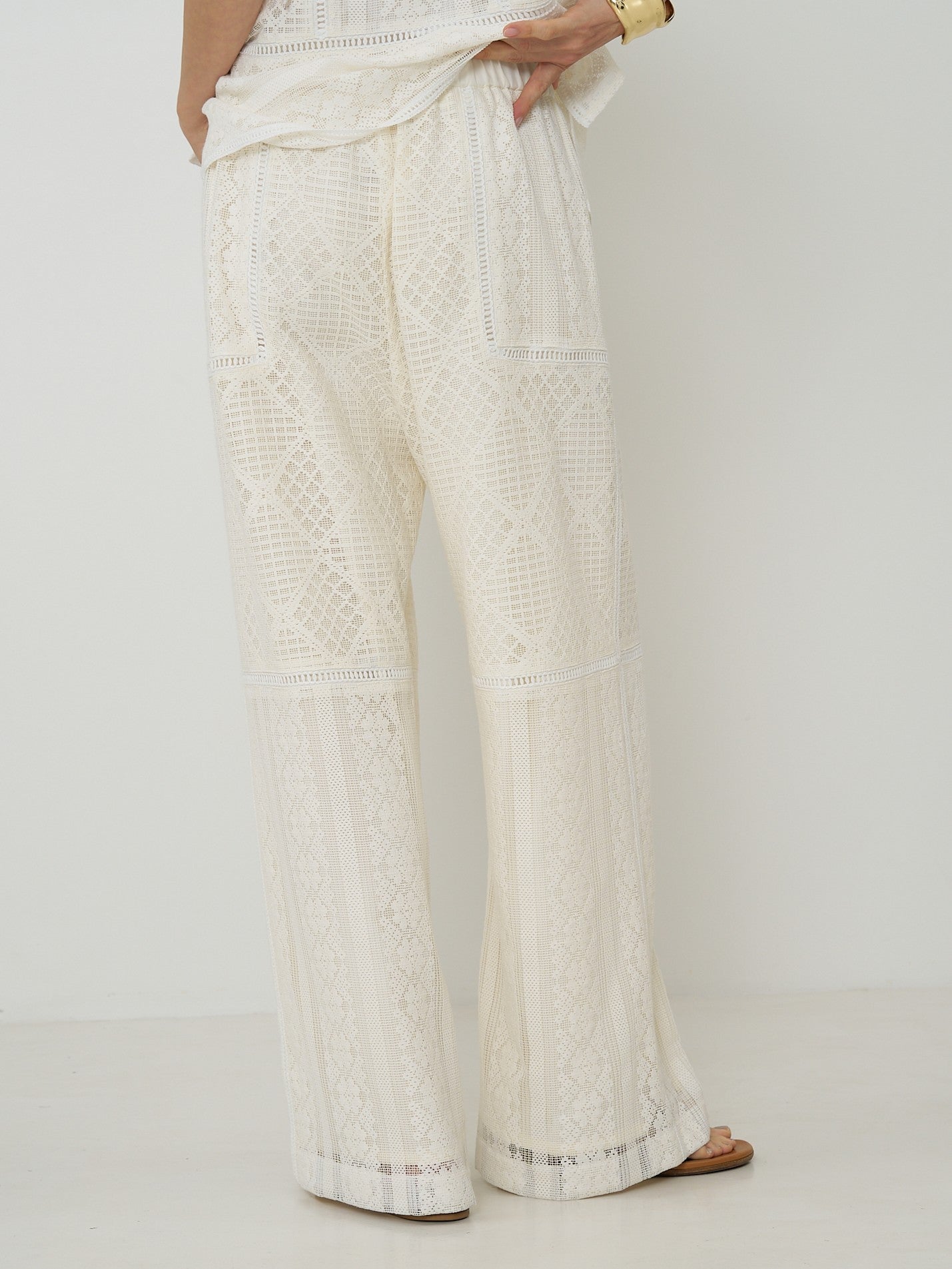 【CHIGNON】パッチワークレースパンツ/3561-051BZ