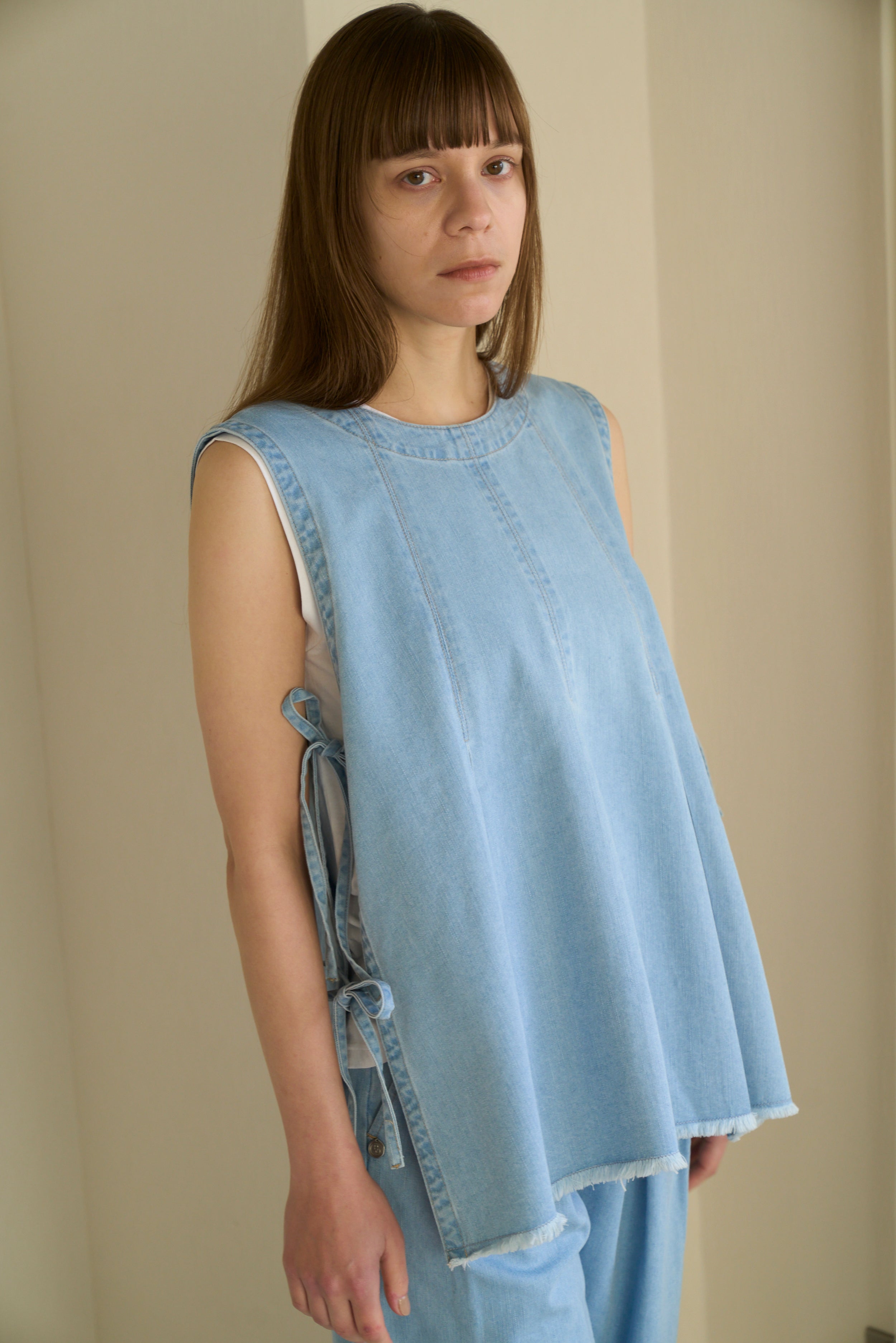 【Ordinary】2wayサイドタイデニムベスト/BO26-530V