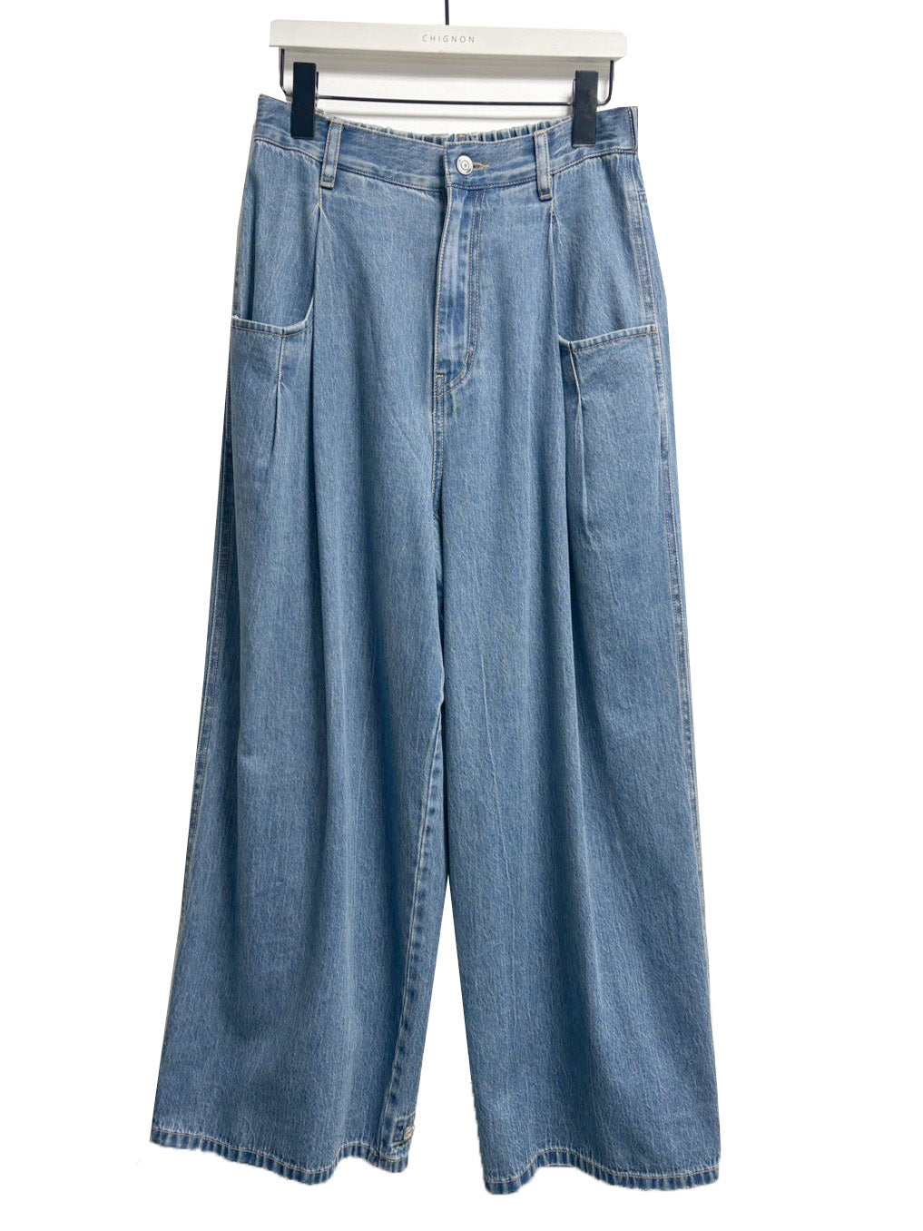 【CHIGNON】タックポケットデニムパンツ/3854-063BT