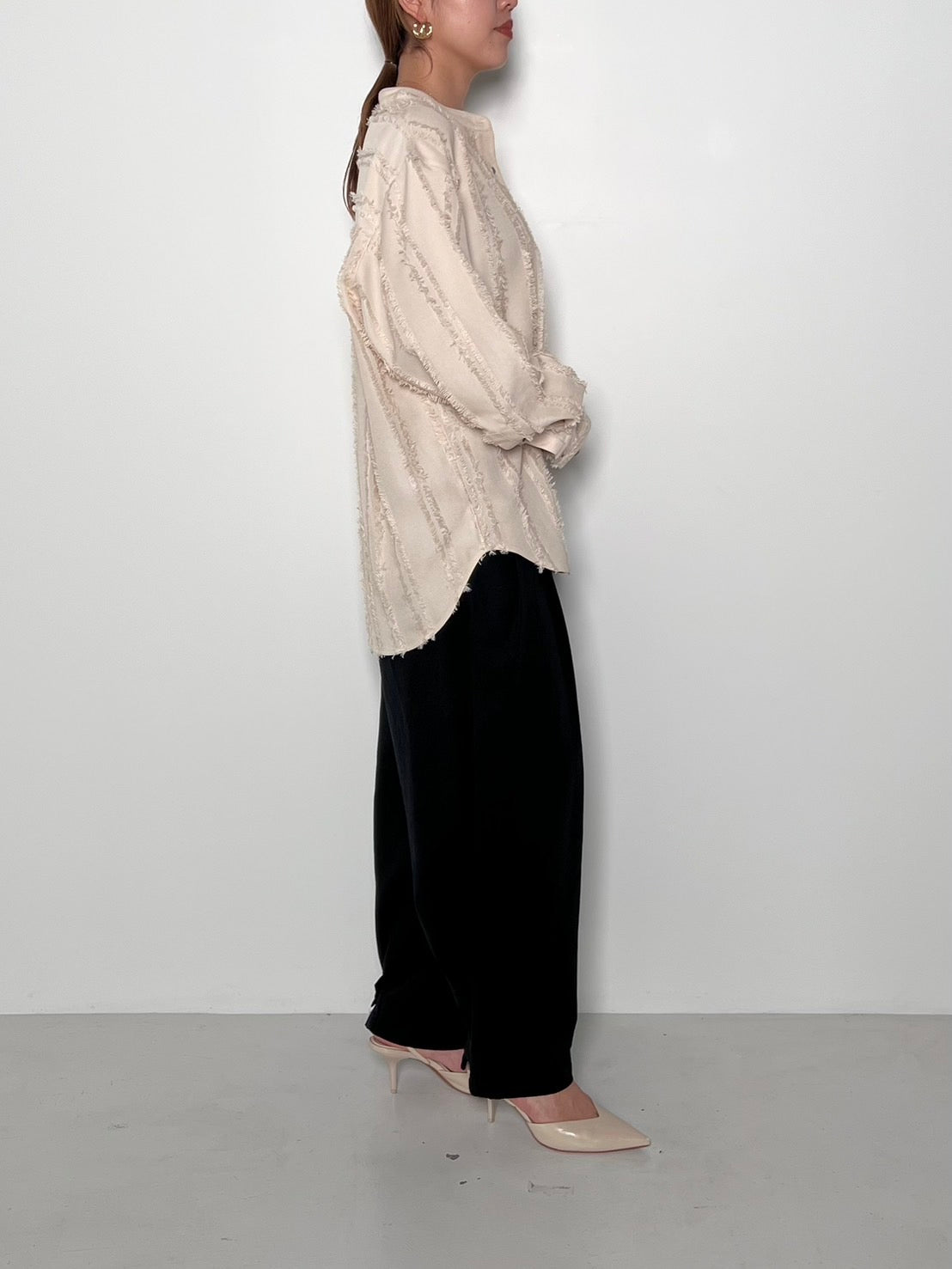 【CHIGNON】コットンブレンドタックパンツ/3855-281BT