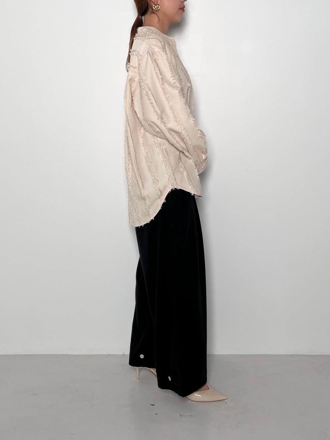 【CHIGNON】コットンブレンドタックパンツ/3855-281BT