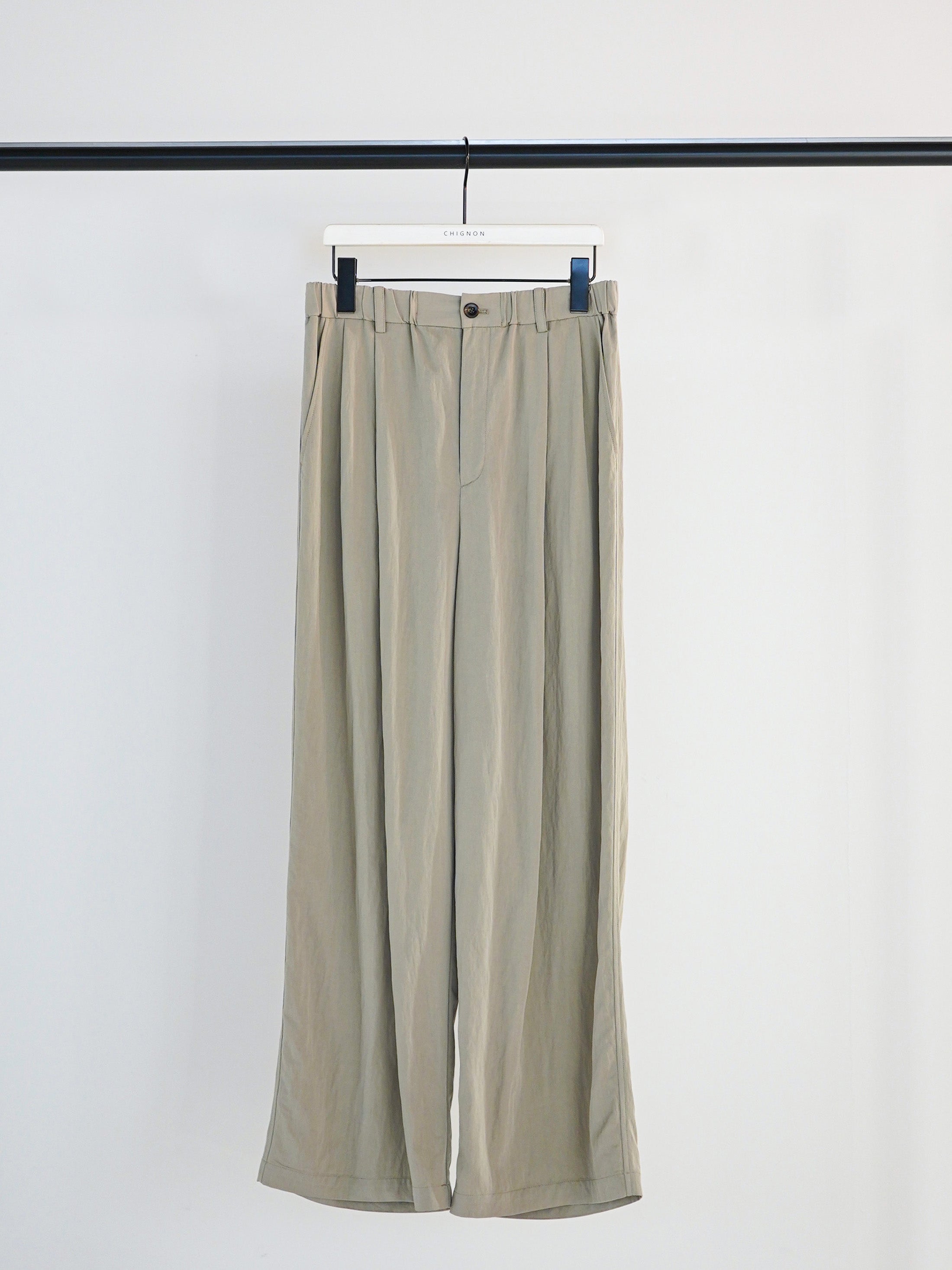 【CHIGNON】リラックスツイルタックパンツ/3861-008KK