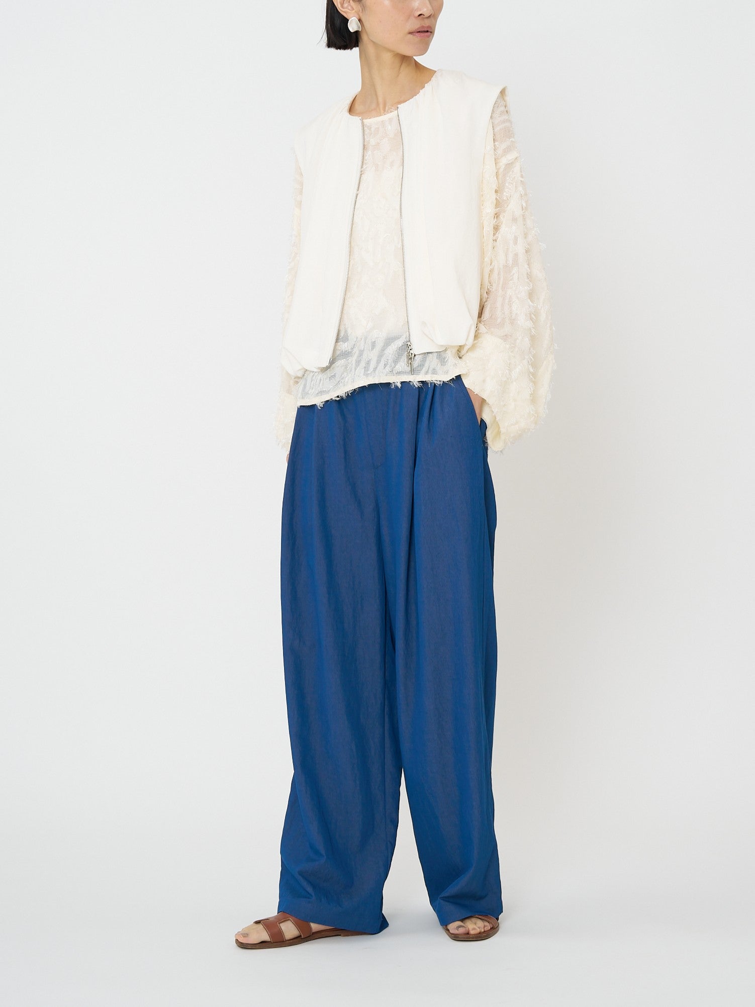 【CHIGNON】リラックスツイルタックパンツ/3861-008KK