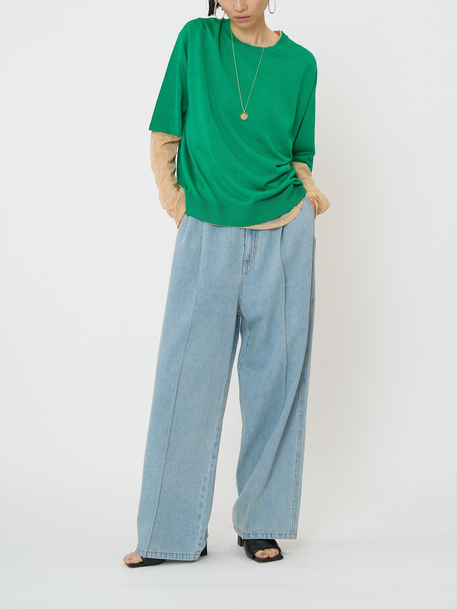 【CHIGNON】センターステッチデニムパンツ/3861-042BT