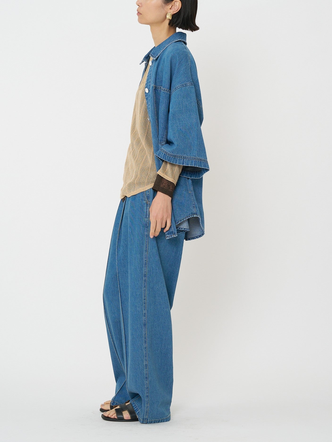 【CHIGNON】センターステッチデニムパンツ/3861-042BT