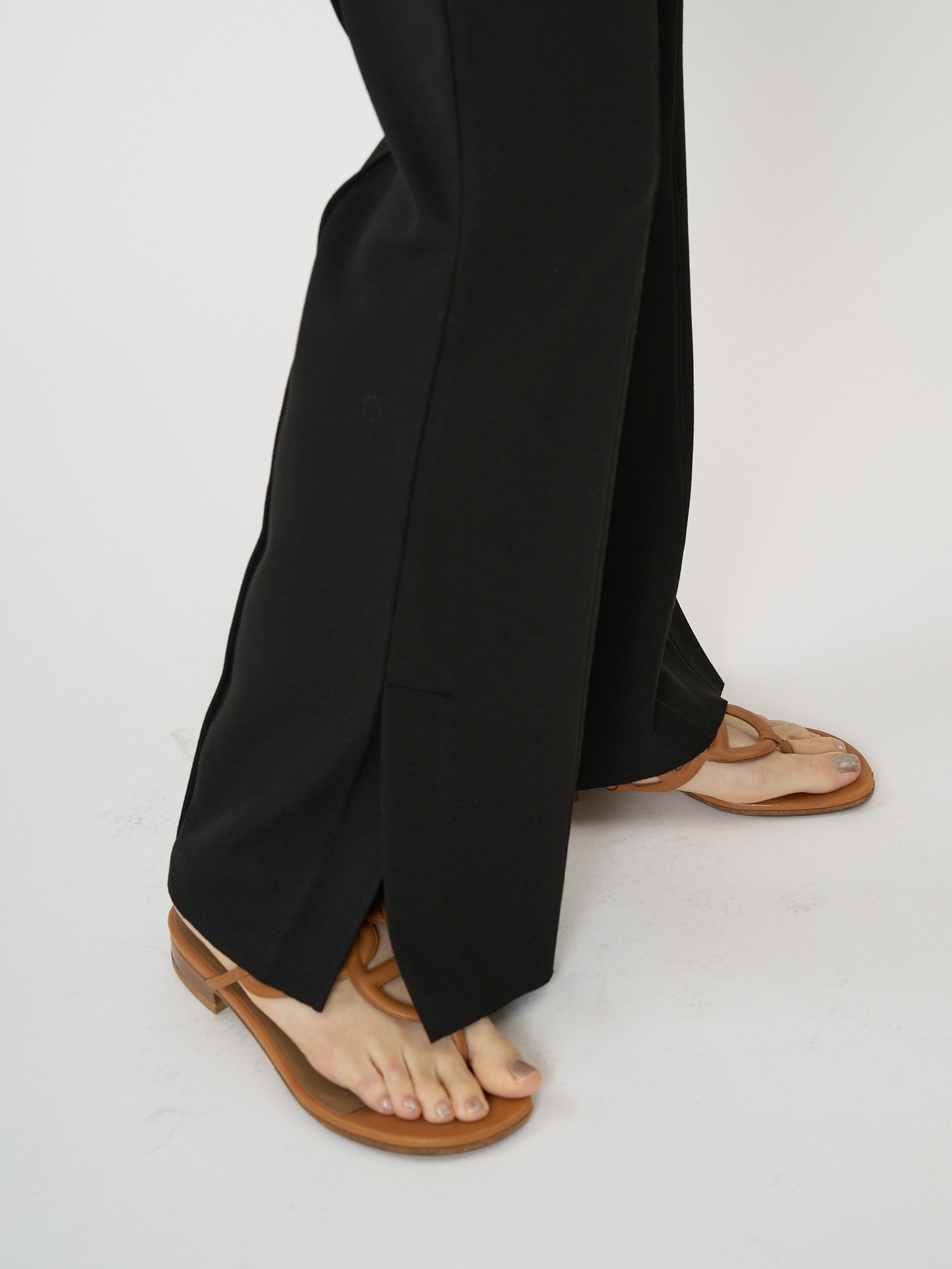 【CHIGNON】ソフトリブフレアパンツ/3861-069GL