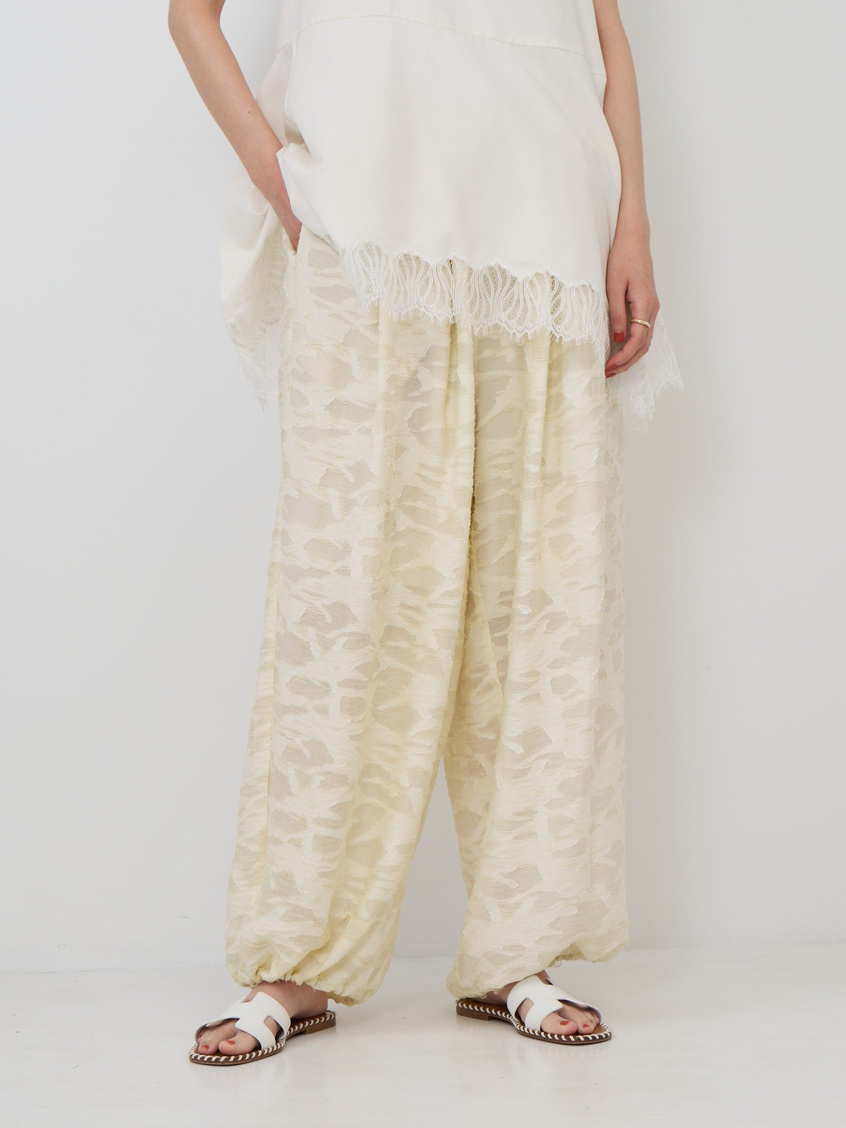 【CHIGNON】2WAYバルーンジャガードパンツ/3862-357BZ