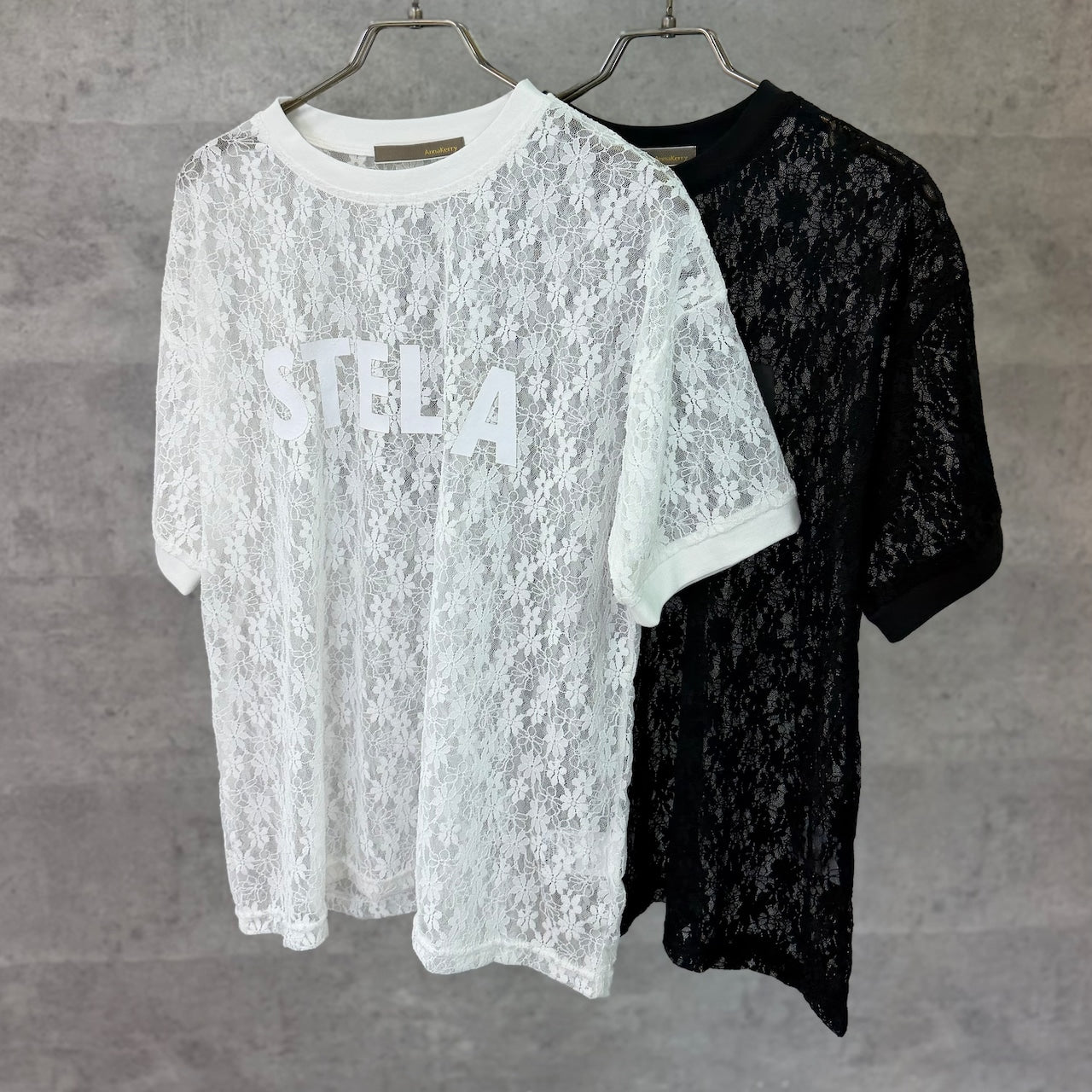 【Anna Kerry】レースプリントTシャツ/85262905