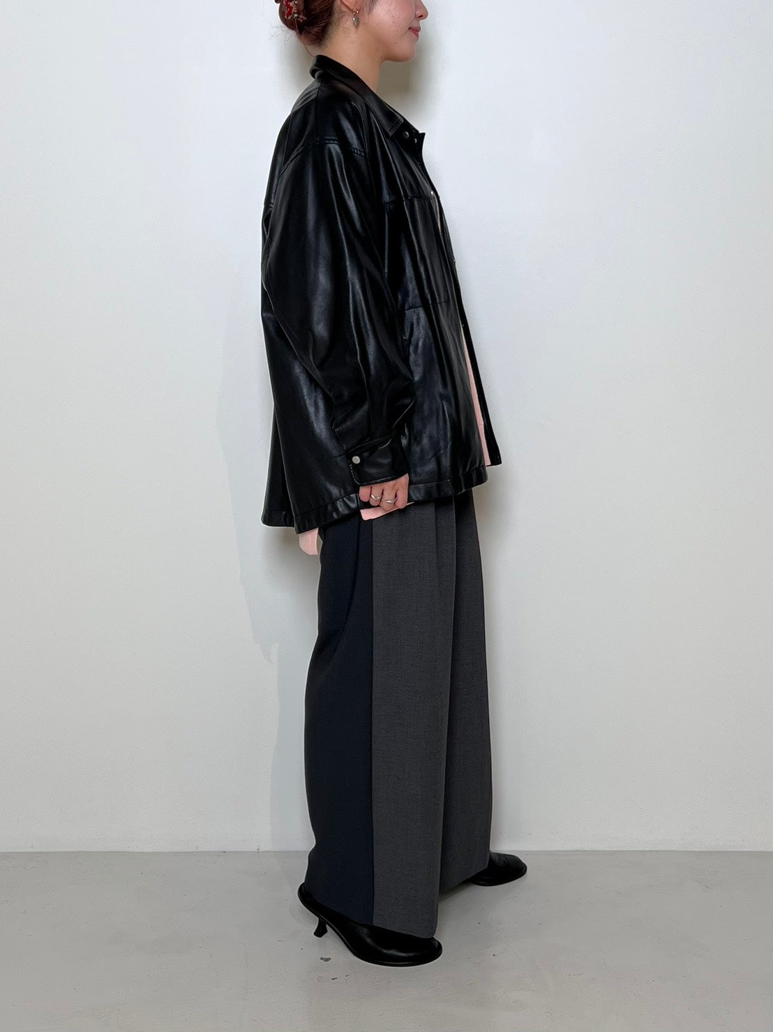 【CHIGNON】フェイクレザージャケット/4156-552KK