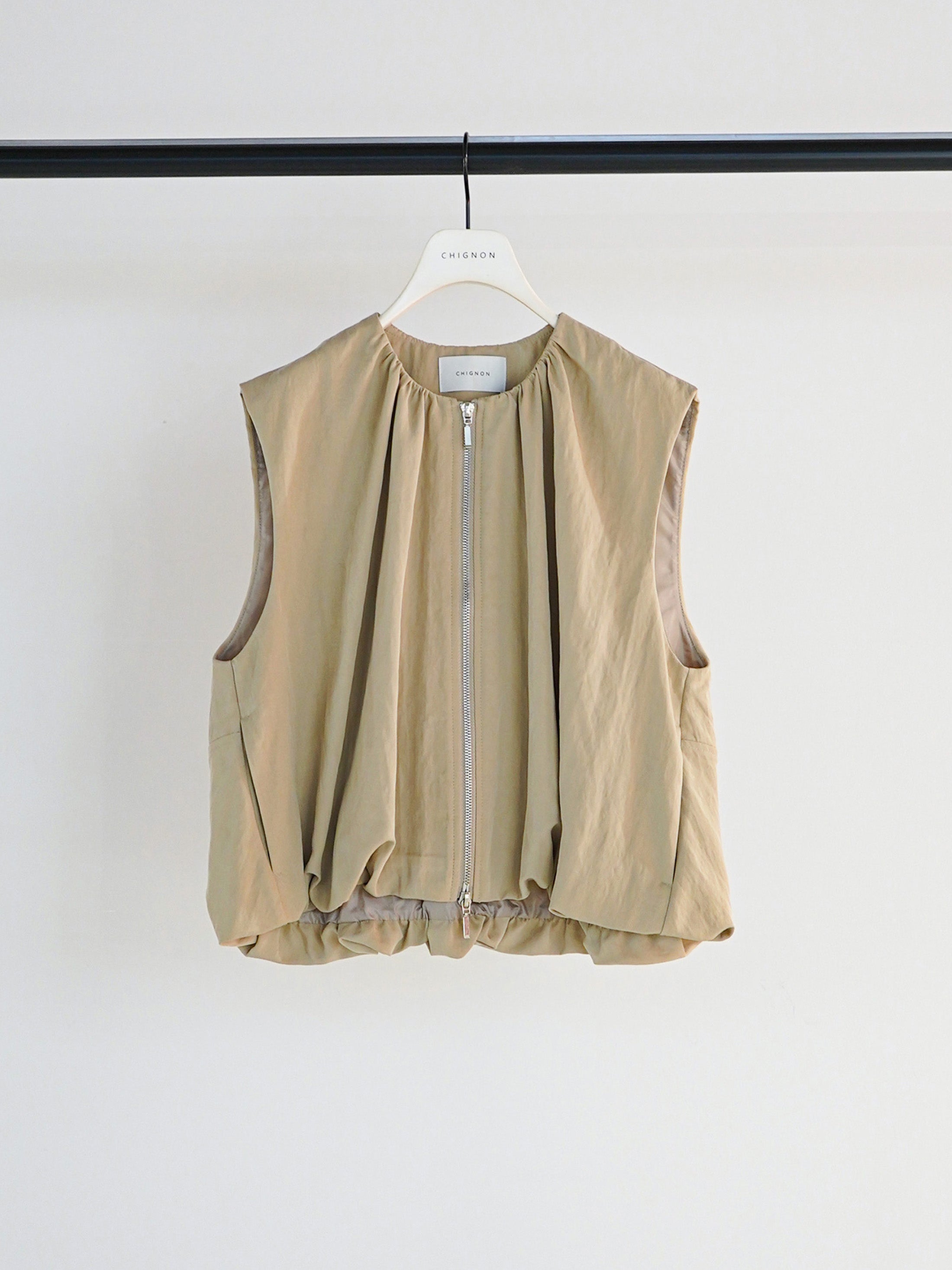 【CHIGNON】ダブルジップバルーンジレ/4261-025MK