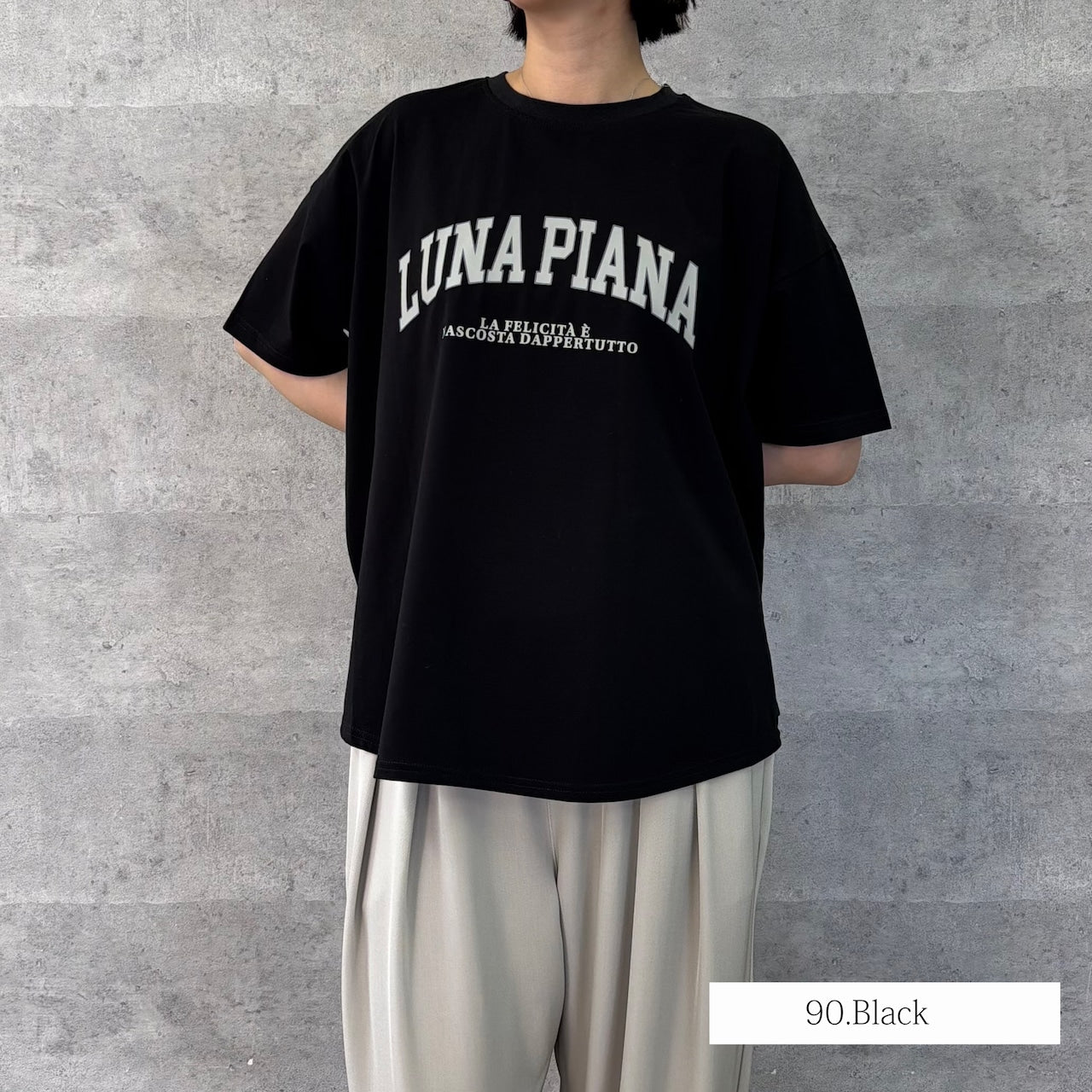 【Anna Kerry】ハーフスリーブロゴTシャツ/85261915