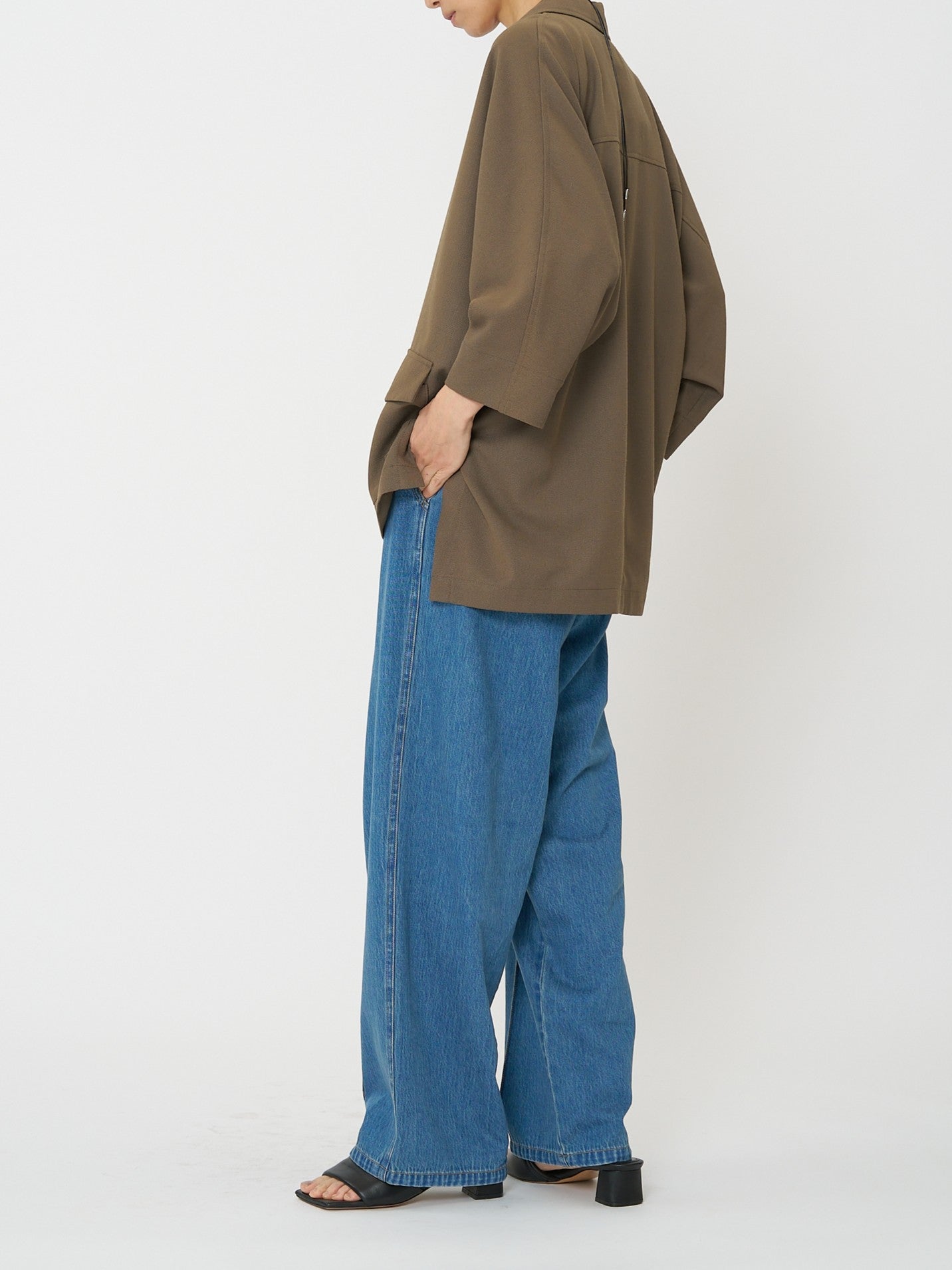 【CHIGNON】サマーメッシュ麻混ドルマンジャケット/4561-027BZ