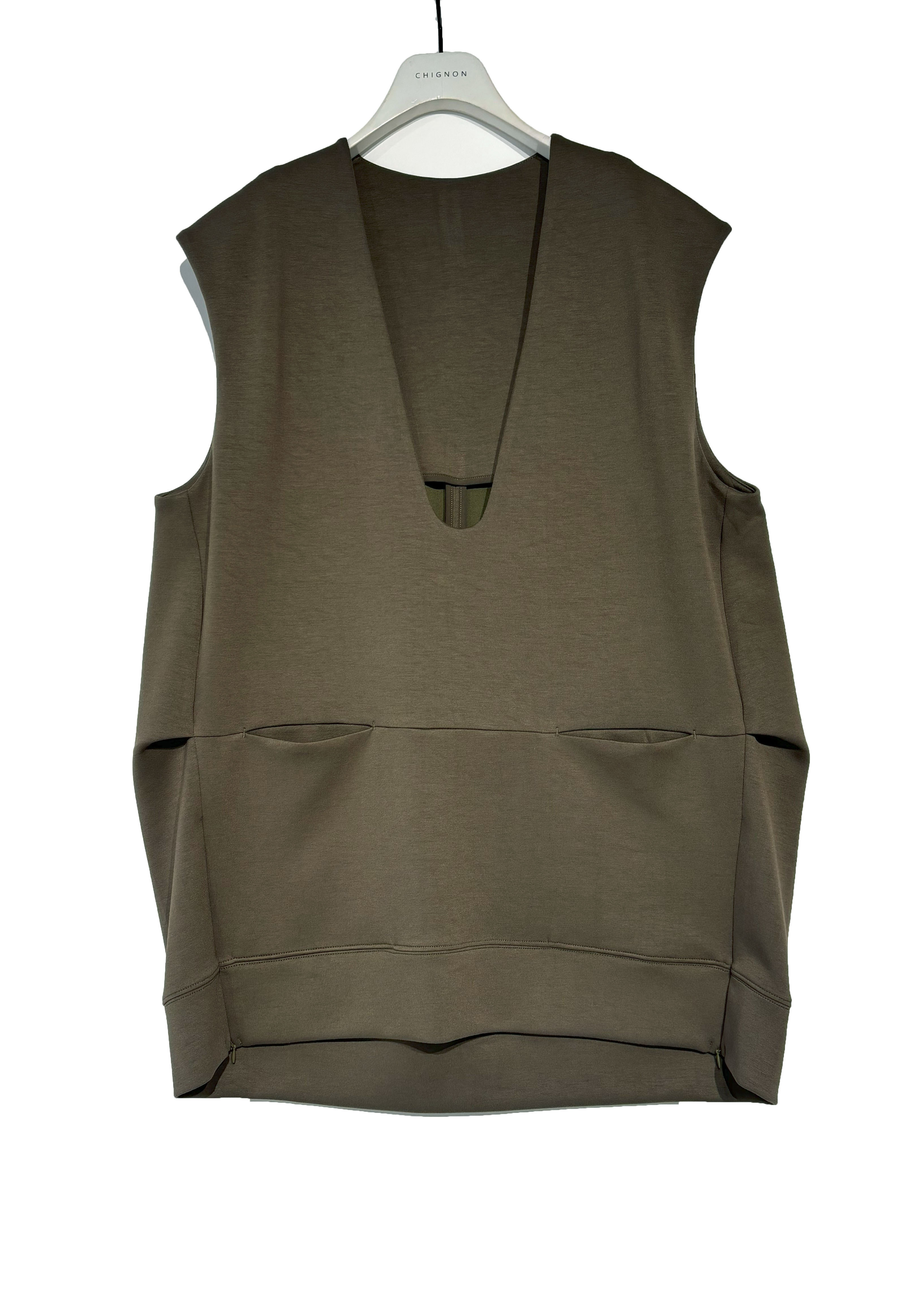 【CHIGNON】ダンボールVネックベスト/4754-049BZ