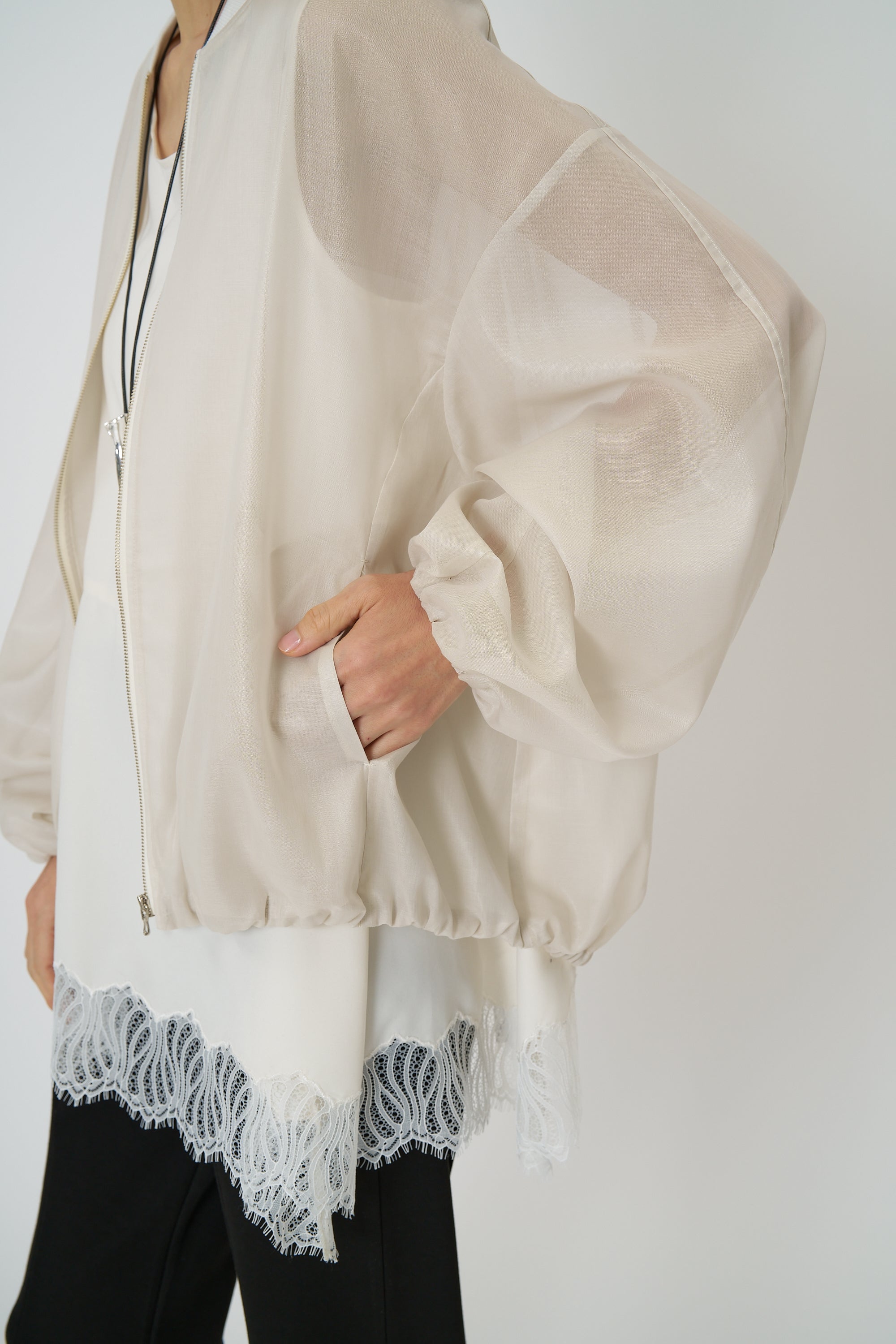 【CHIGNON】シアーチンツブルゾン/4861-003KK