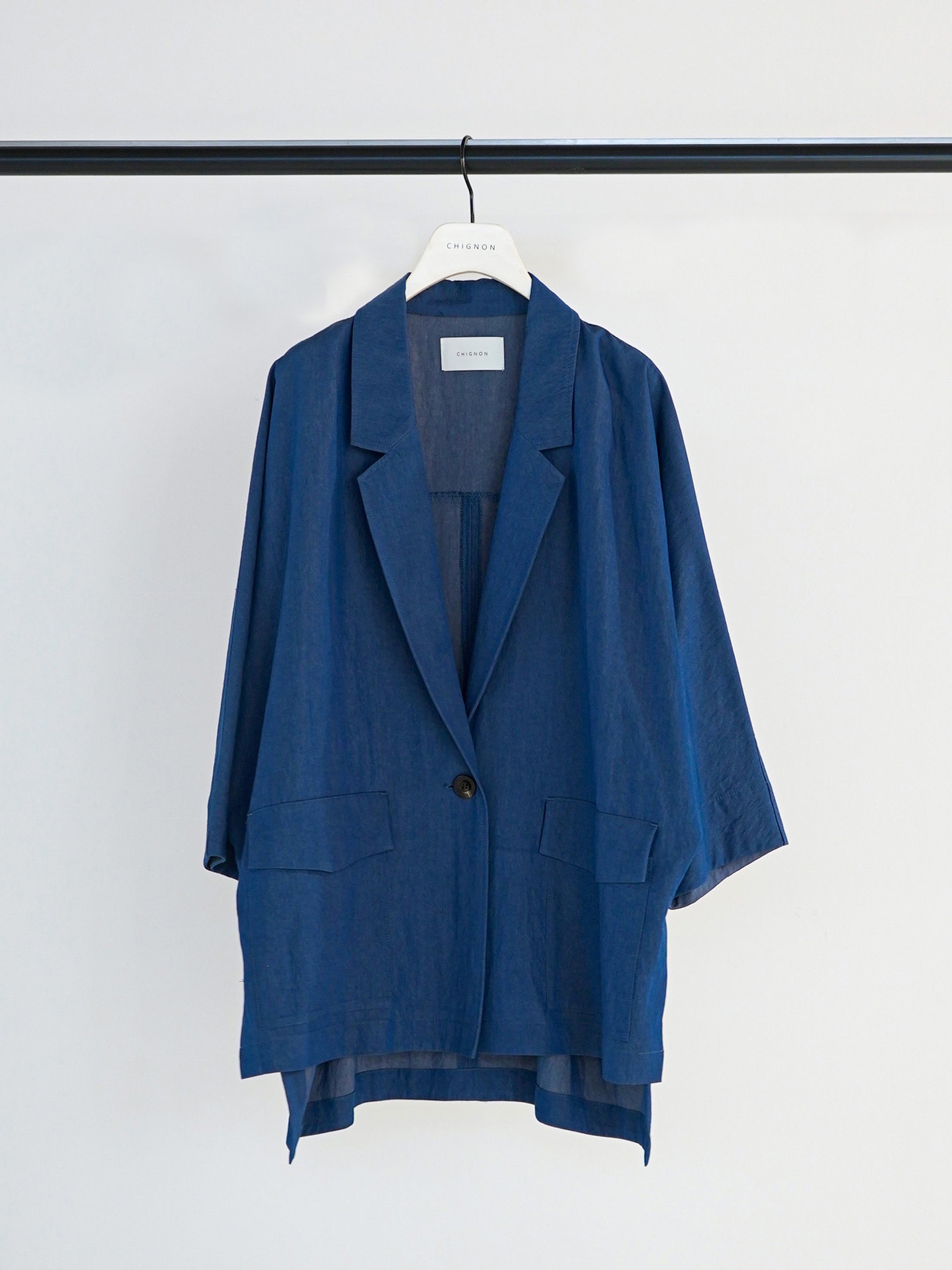 【CHIGNON】リラックスツイルドルマンジャケット/4861-006KK