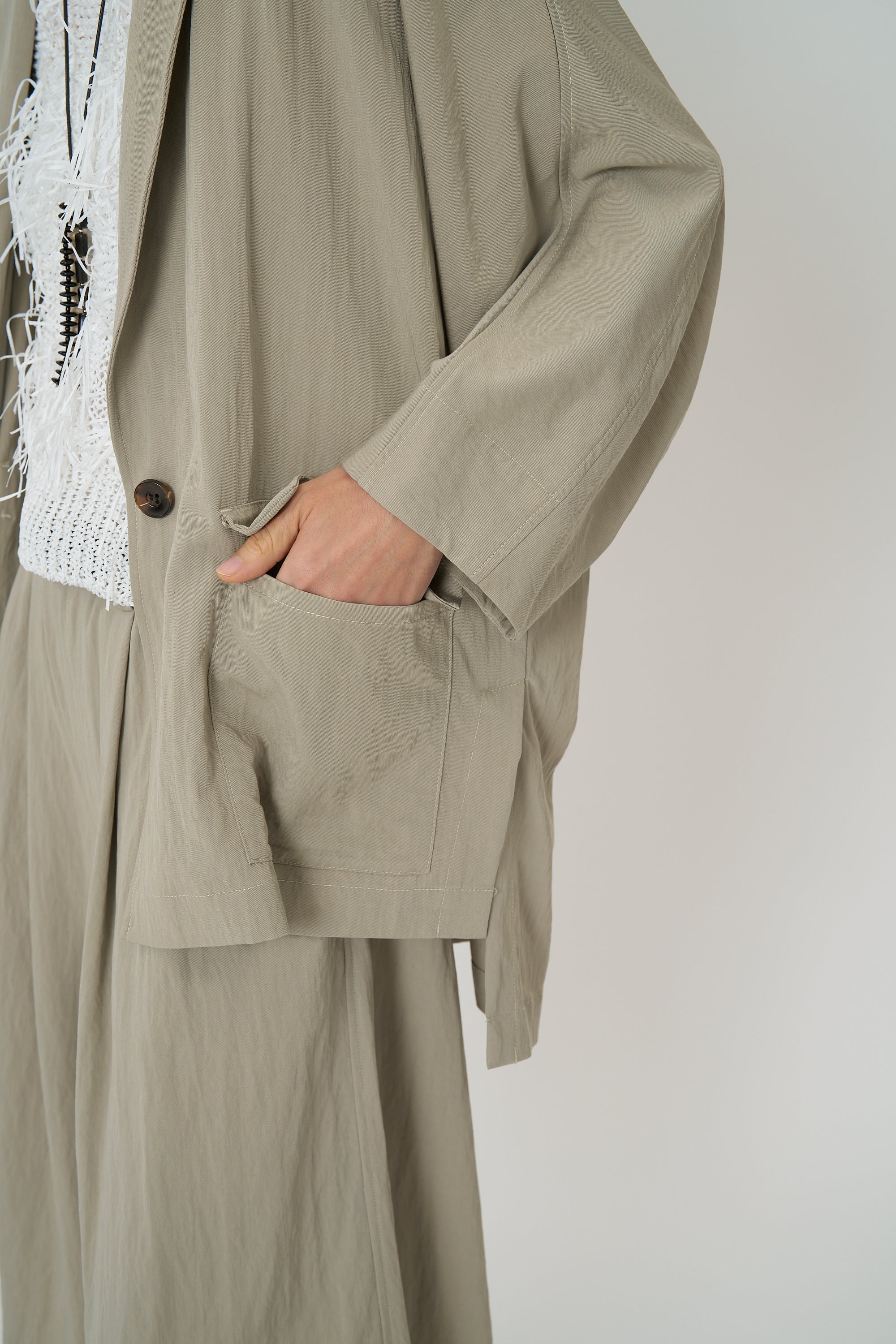 【CHIGNON】リラックスツイルドルマンジャケット/4861-006KK