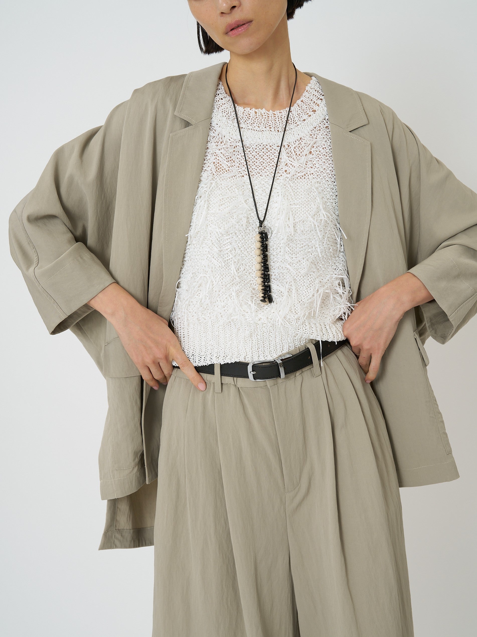 【CHIGNON】リラックスツイルドルマンジャケット/4861-006KK