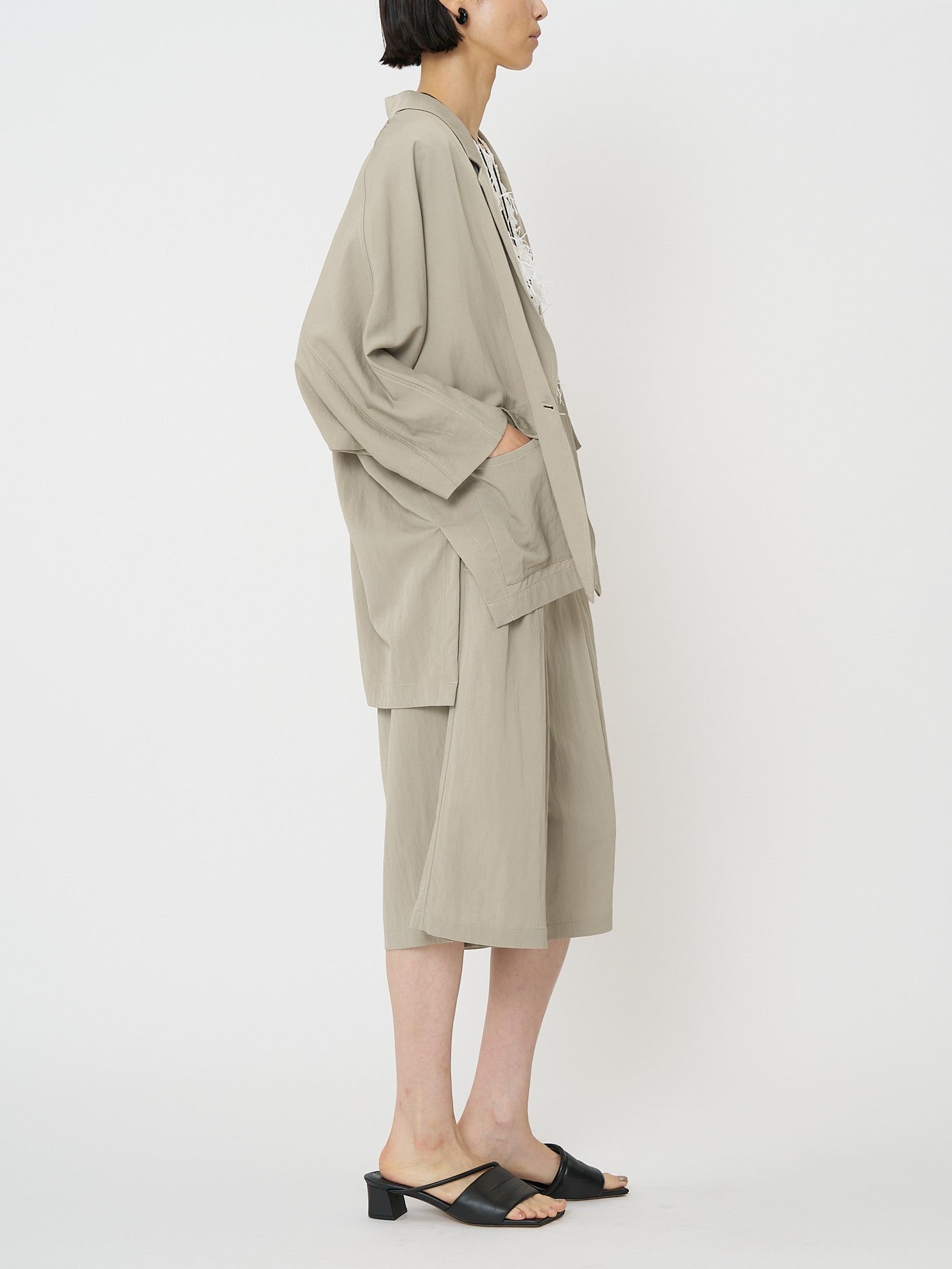 【CHIGNON】リラックスツイルドルマンジャケット/4861-006KK