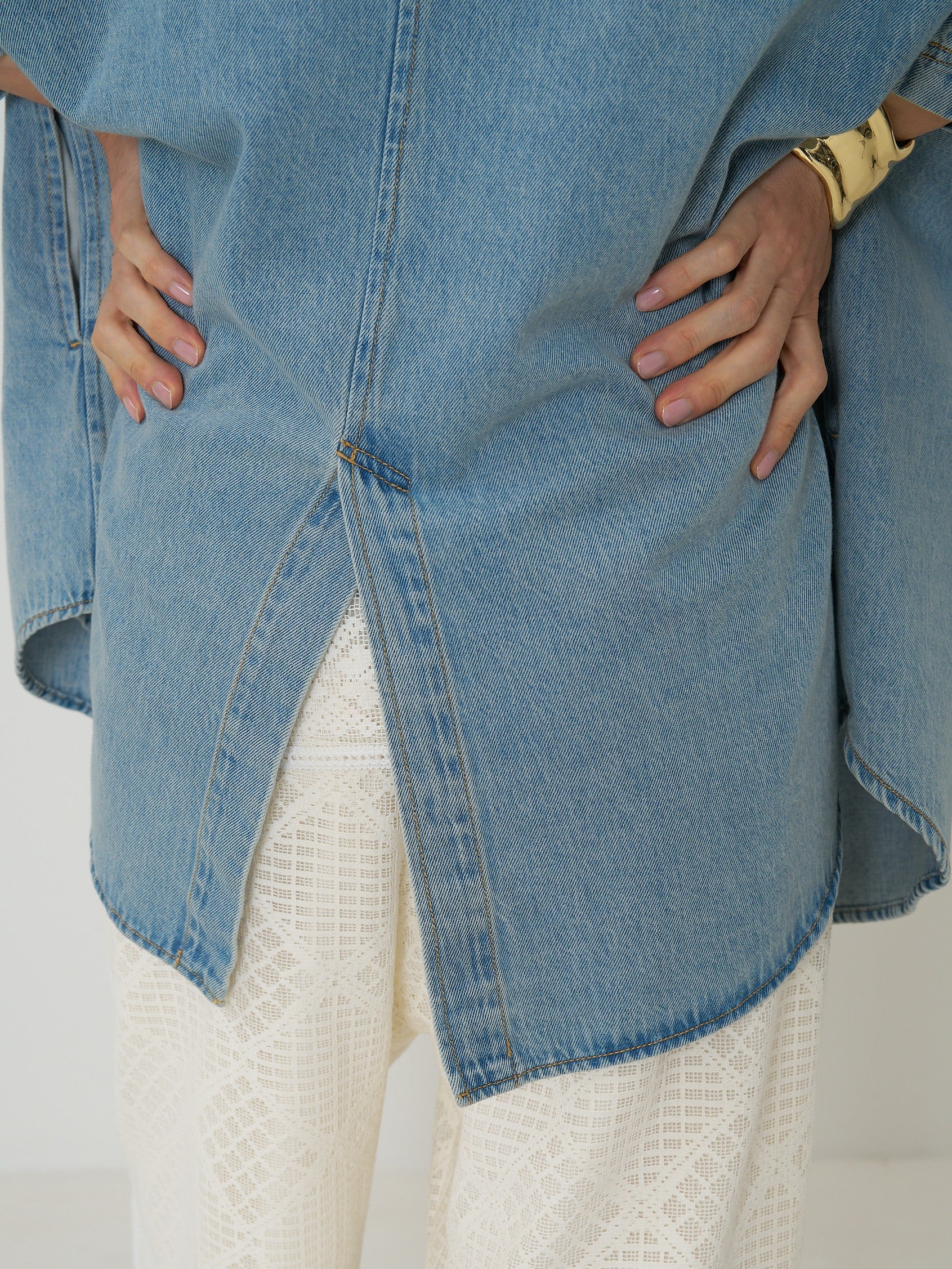 【CHIGNON】ハーフスリーブデニムジャケット/4861-041BT